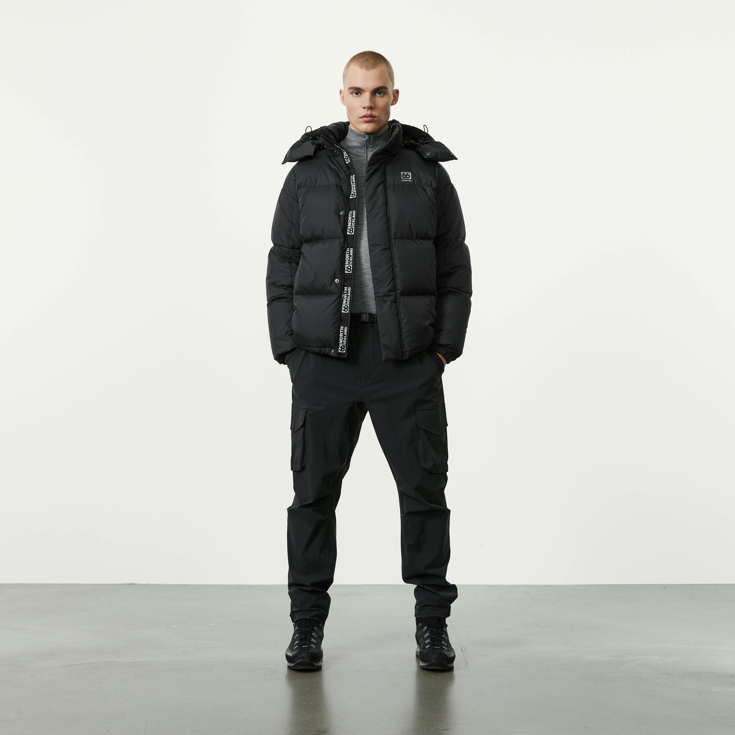 Men Dyngja Down Jacket Obsidian – 66°North - Main Image