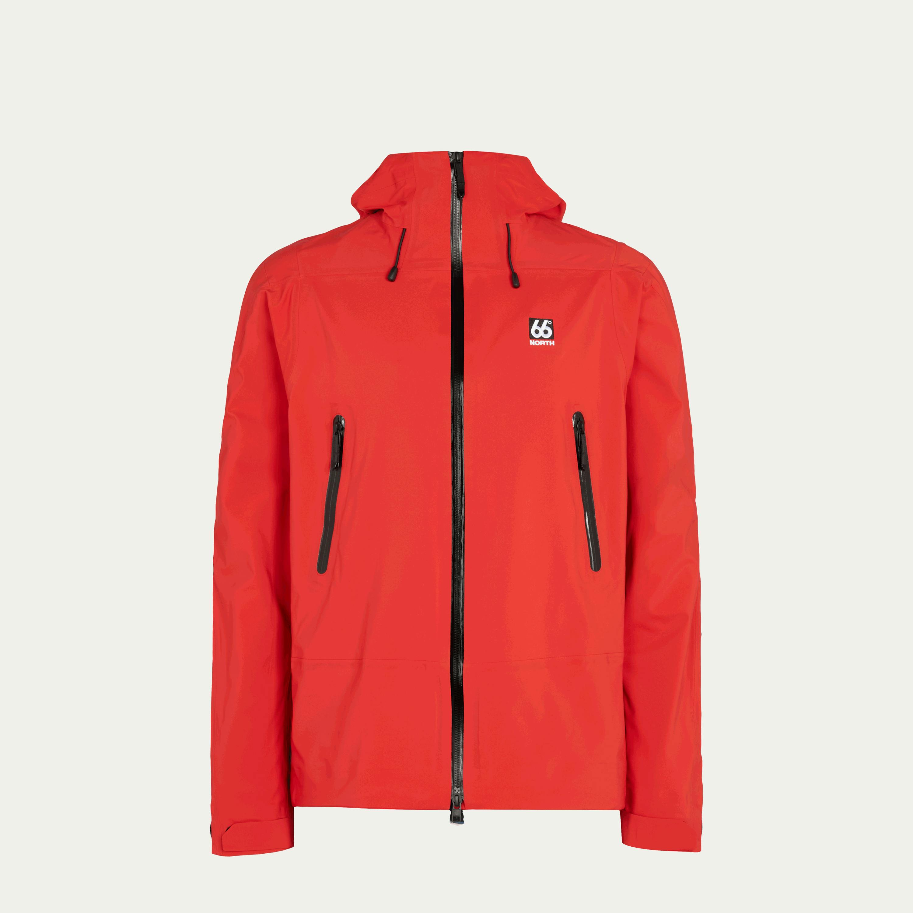 66°North SNAEFELL SHELL JACKET Men - Snaefell Shell Jacket - Red Alert – 66°North