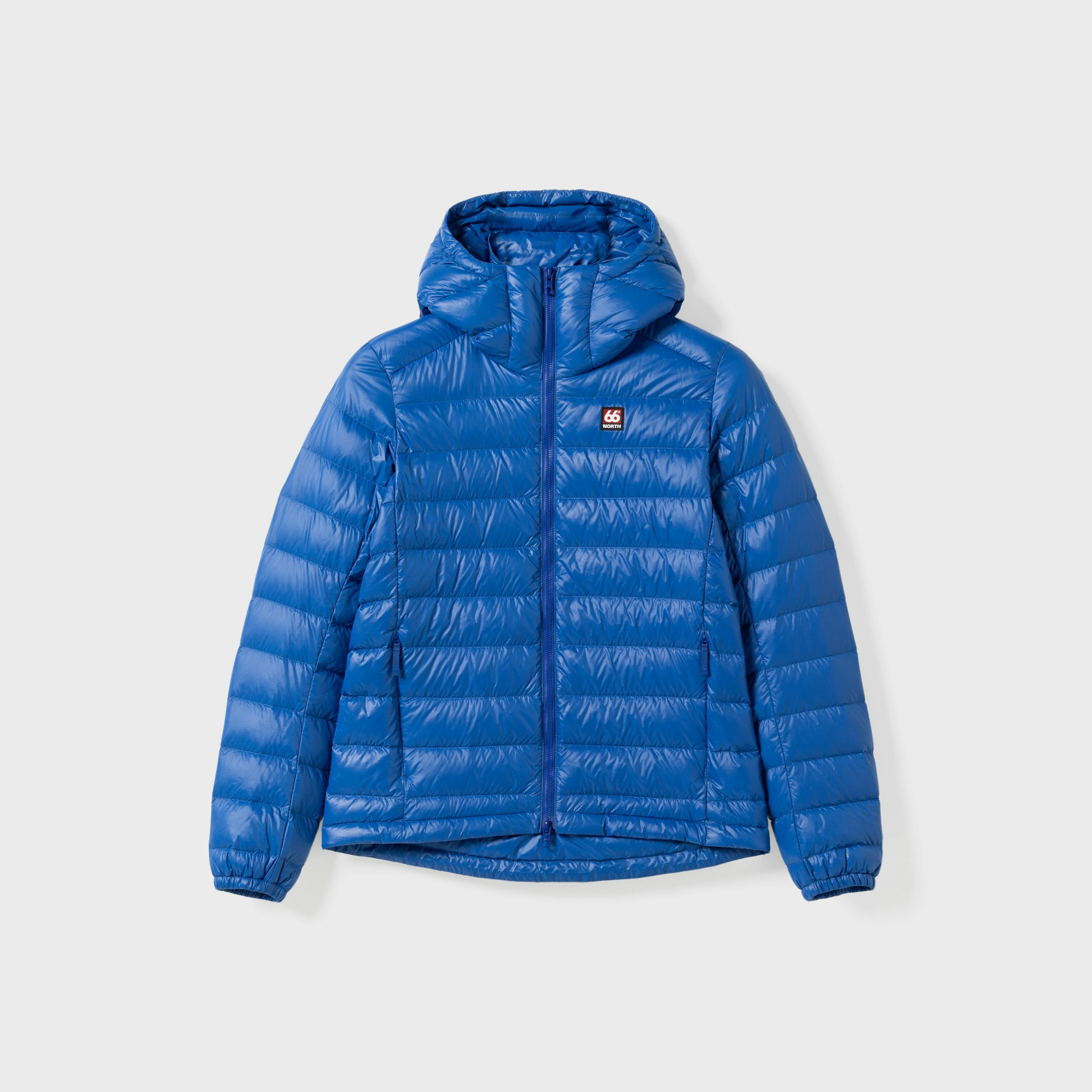 Hood Jacket Winterjacke W Women Keilir Down W Jacket Blue Trawler