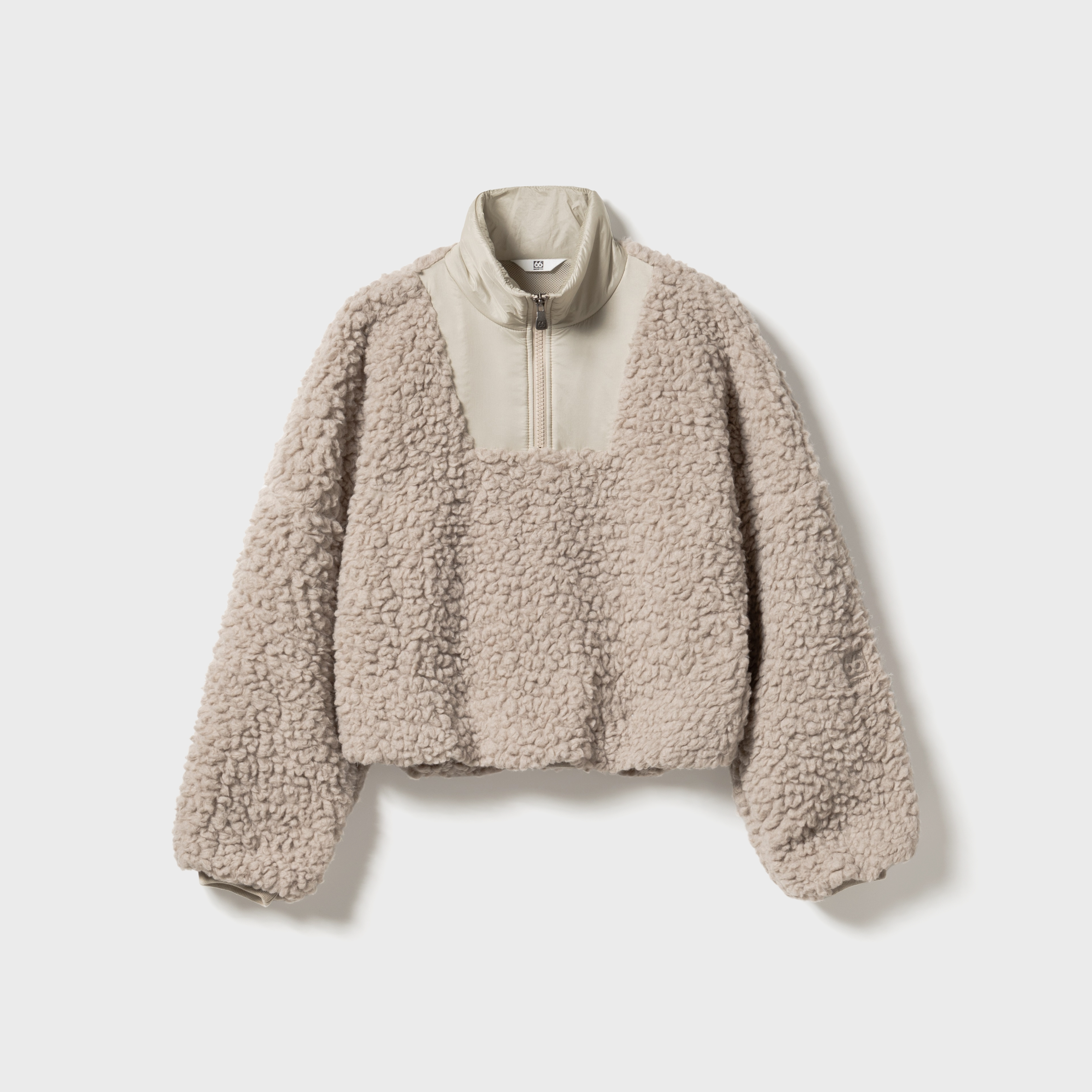 Men - Varmahlíð Shearling Zip Neck - Dark Stone – 66°North