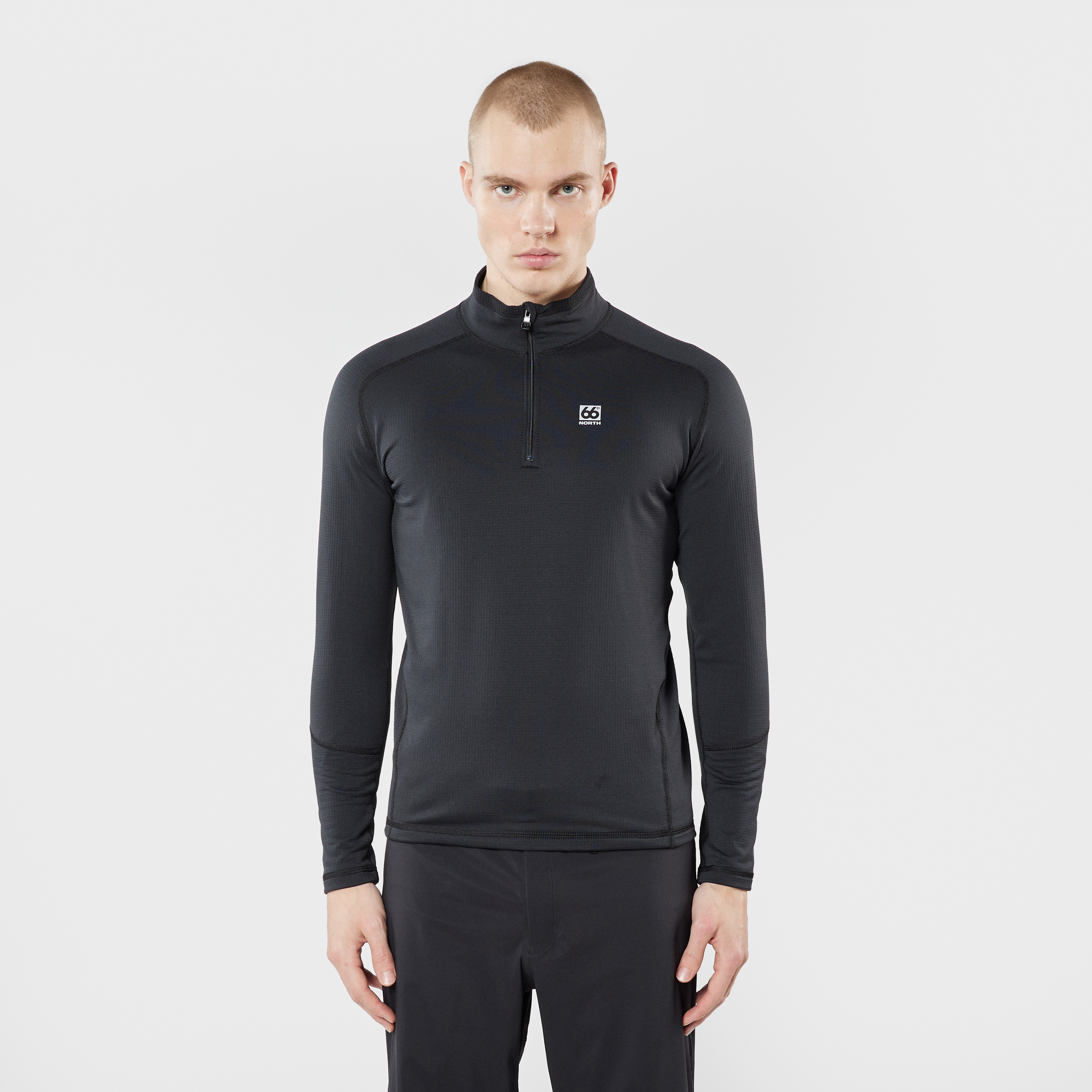 Men - Men's Grettir Zip Neck - Black – 66°North