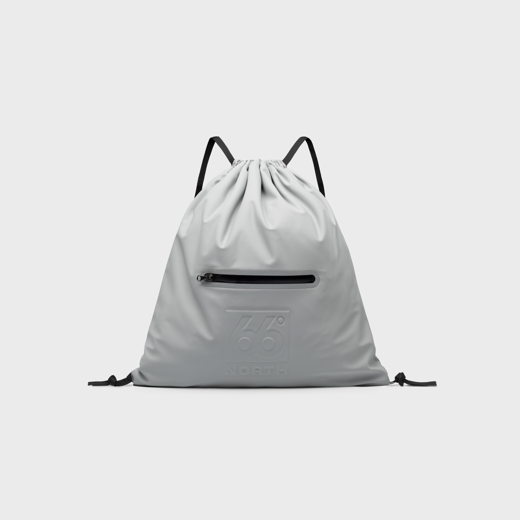 名作　LOGO DRAWSTRING SHOULDER BAG GRAY 66°North Drawstring Bag - Grey Sky