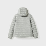 Woman's Keilir Hooded Down Jacket Grey Sky