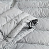 Woman's Keilir Hooded Down Jacket Grey Sky