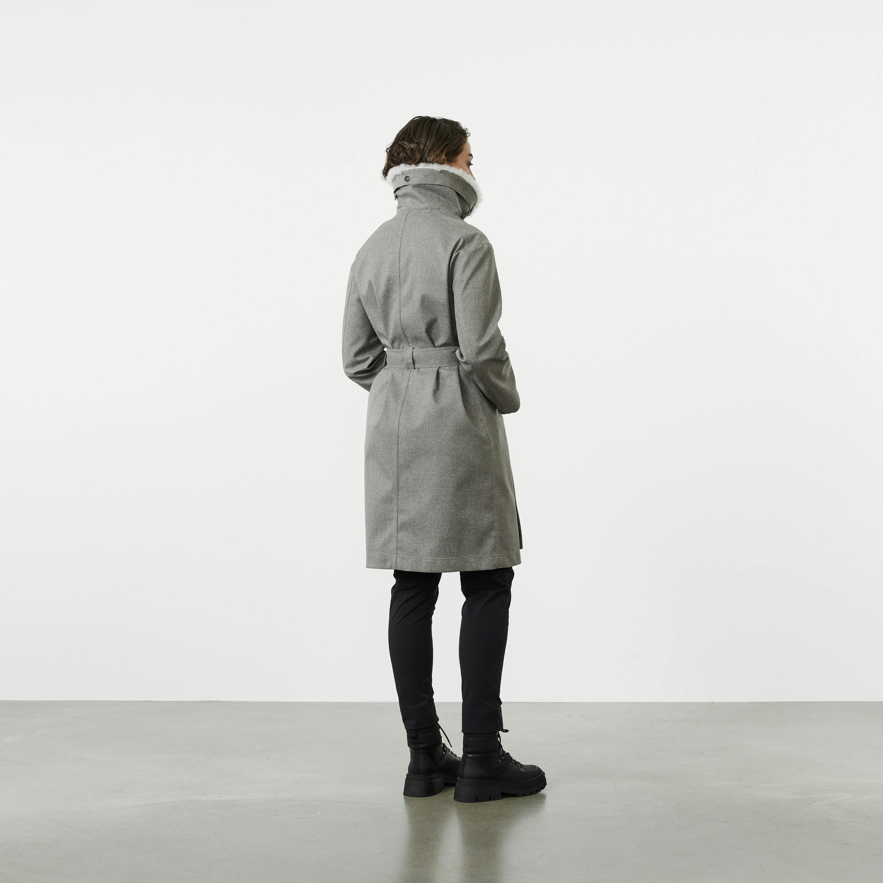 Sölvhóll trench coat Gravel