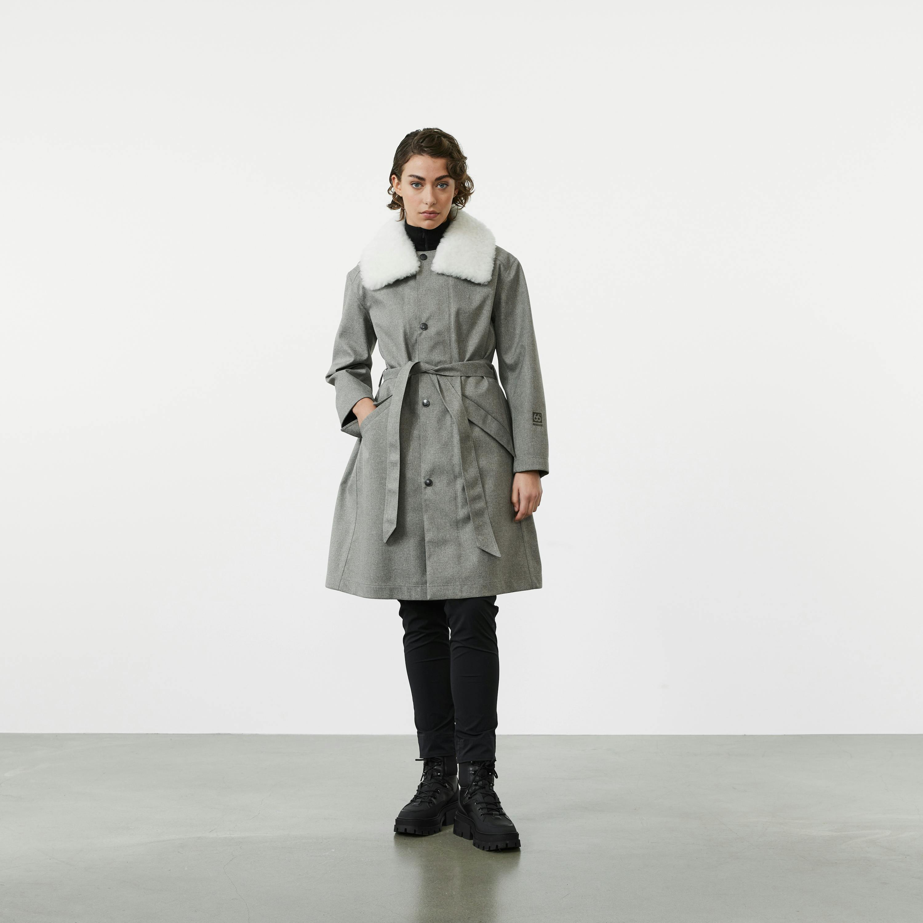 Sölvhóll trench coat Gravel model-Women
