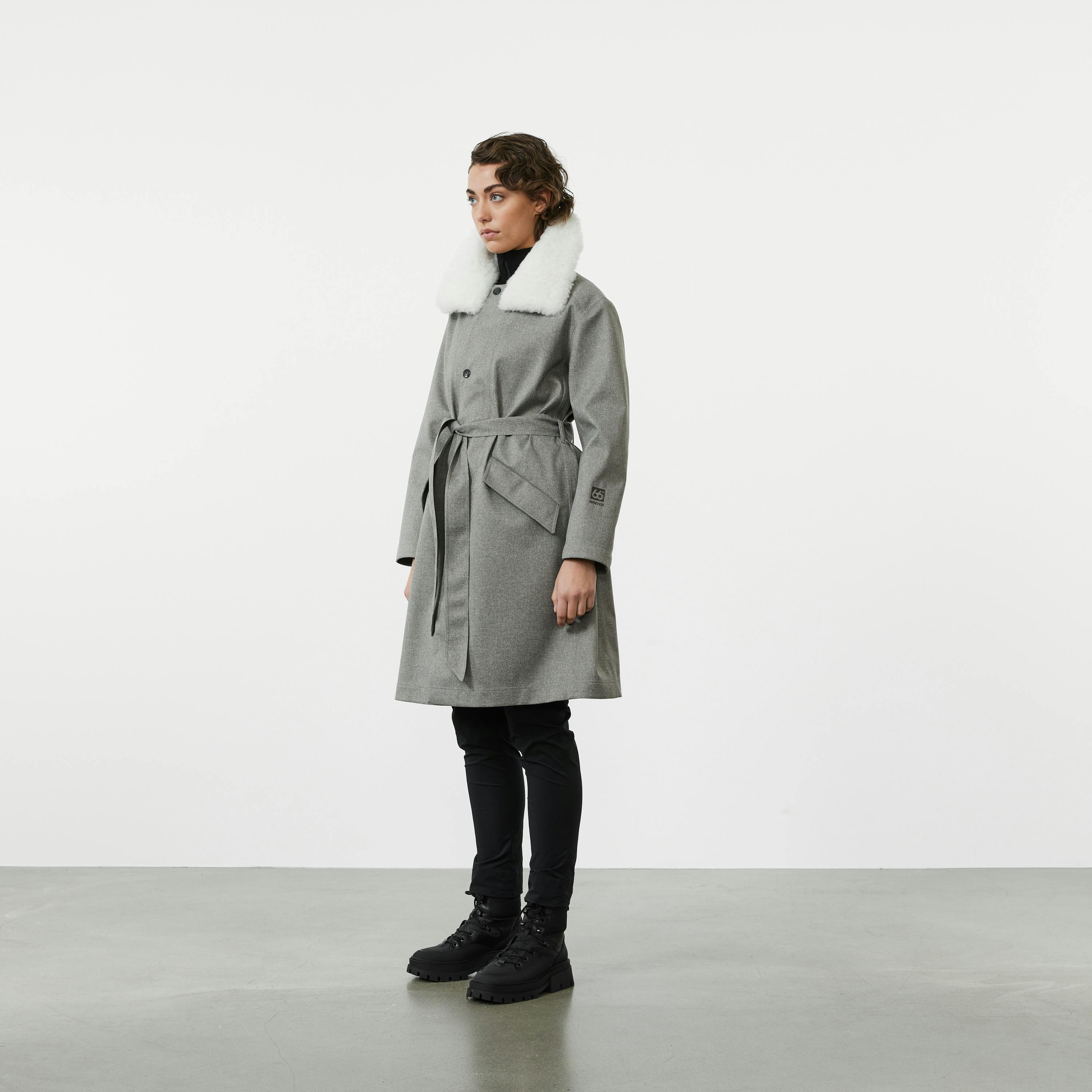 Sölvhóll trench coat Gravel