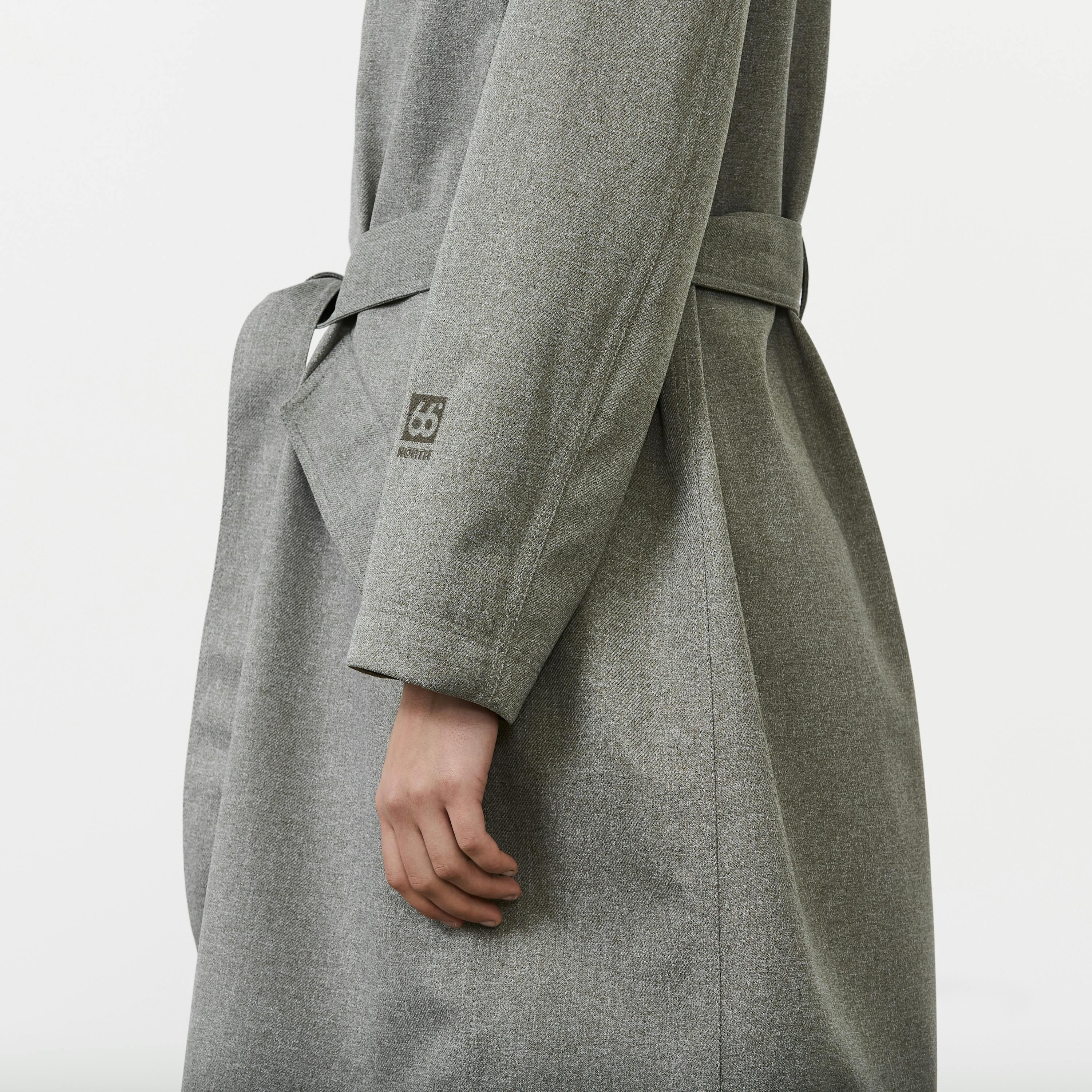 Sölvhóll trench coat Gravel