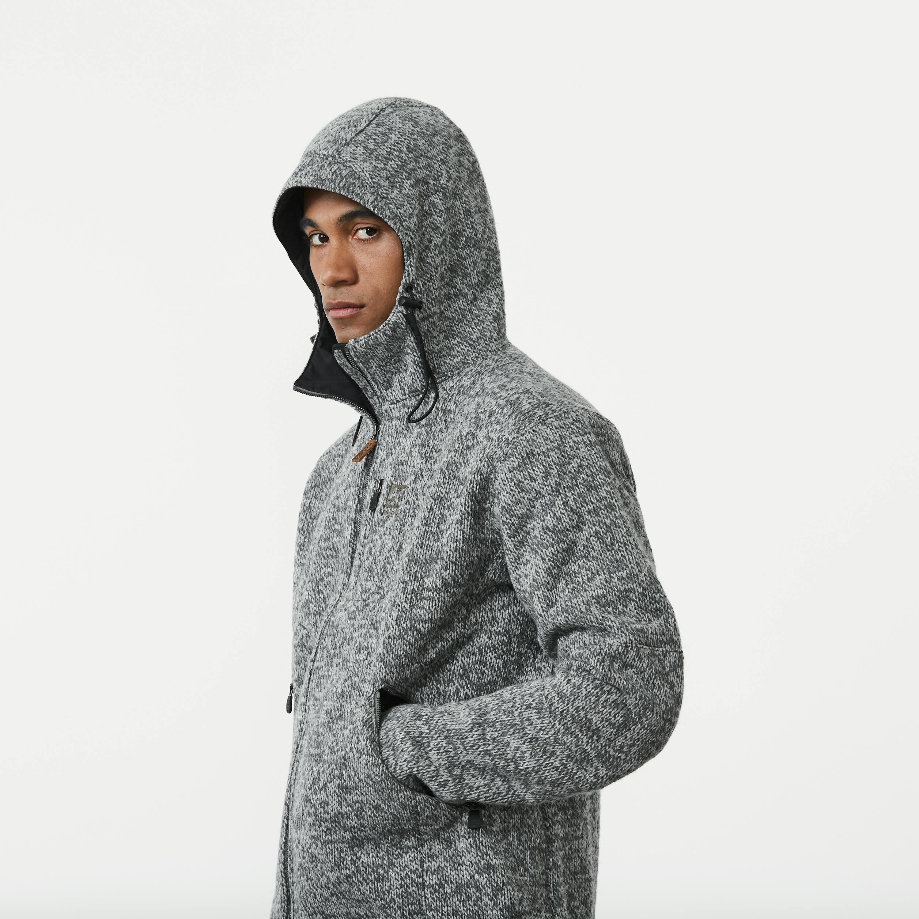 Vindur Fleece Lined wool jacket Light Grey
