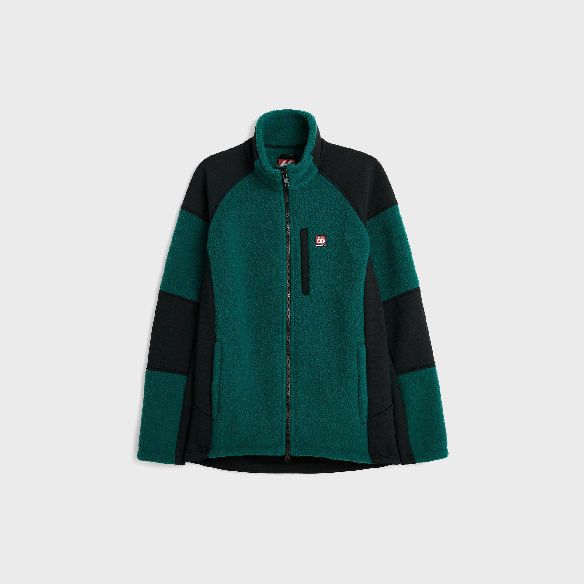 Men Tindur Technical Shearling Jacket Dark Malachite – 66°North