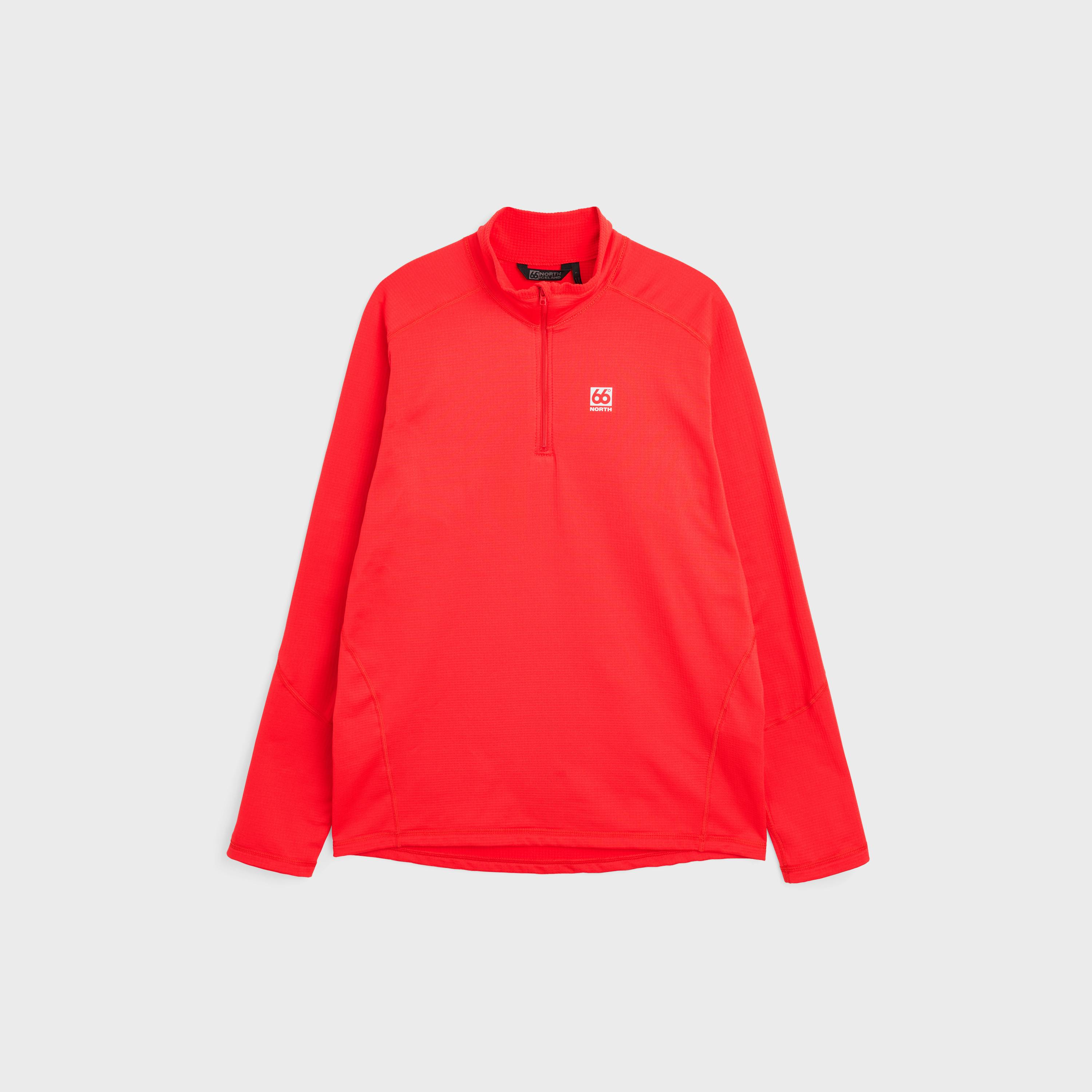 Men - Men's Grettir Zip Neck - High Risk Red – 66°North