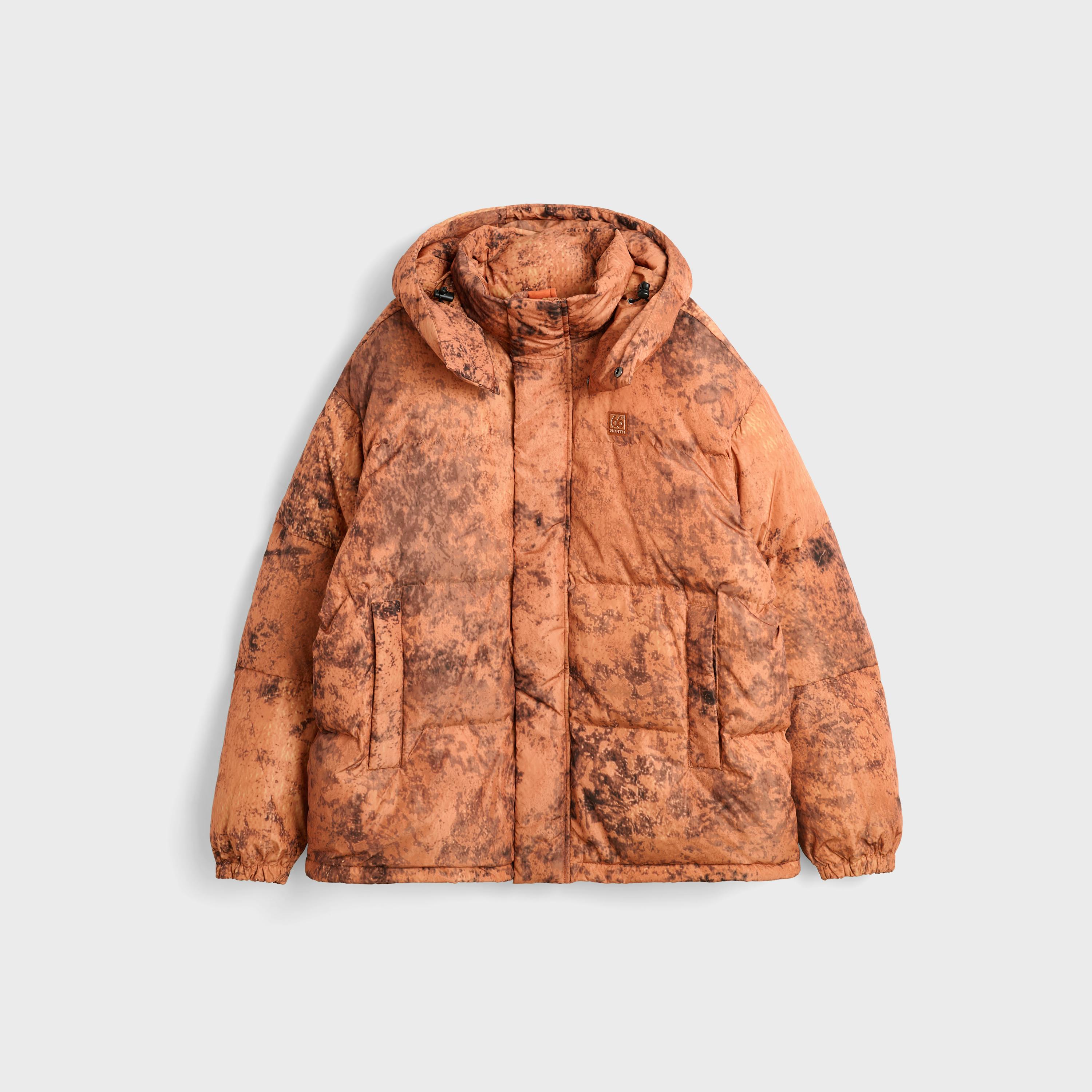 Dyngja Down Jacket Fisherman Print