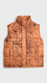Dyngja Down Vest Fisherman Print