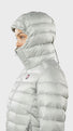 Woman's Keilir Hooded Down Jacket Grey Sky