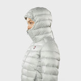 Woman's Keilir Hooded Down Jacket Grey Sky