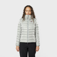 Woman's Keilir Hooded Down Jacket Grey Sky