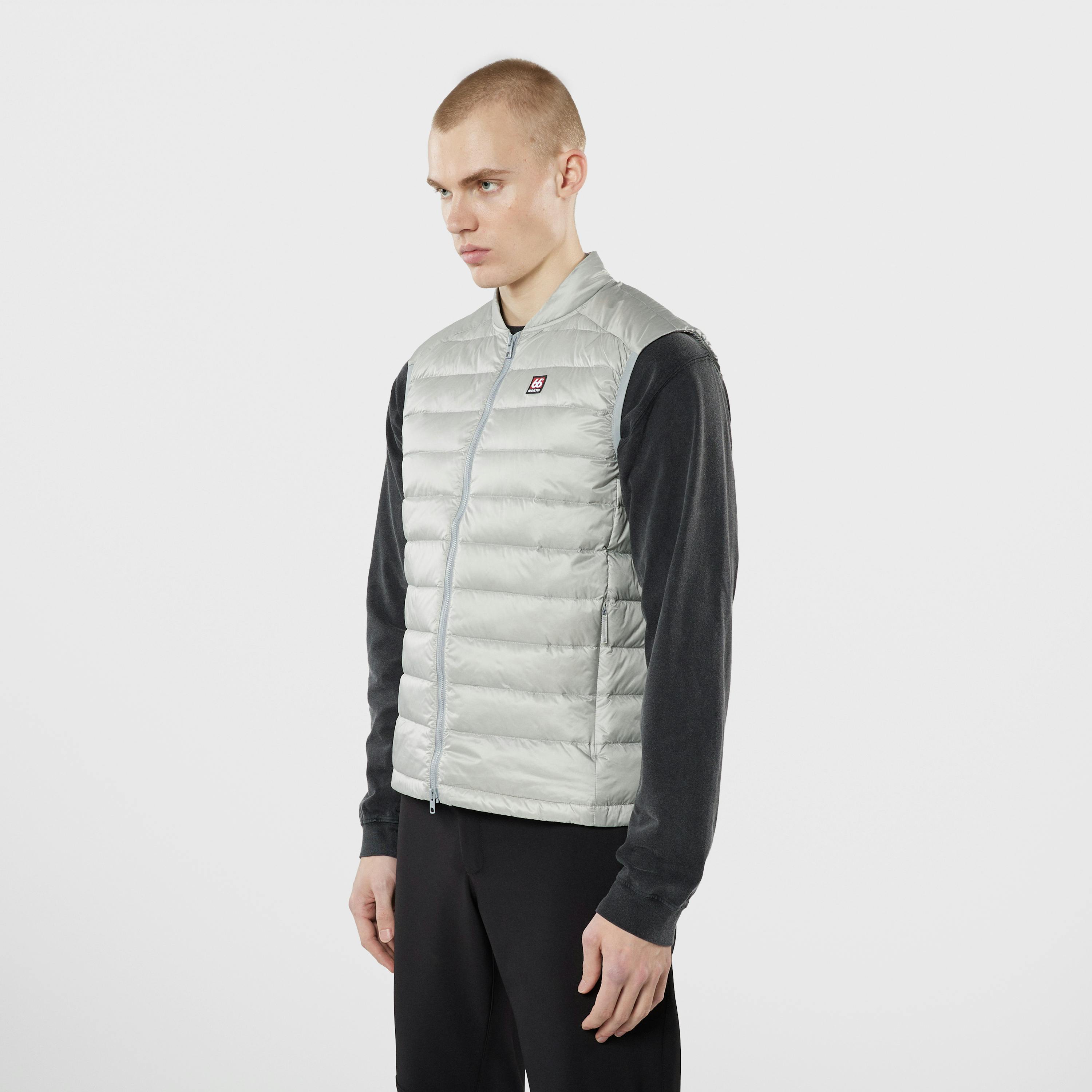Men's Keilir Down Vest Grey Sky