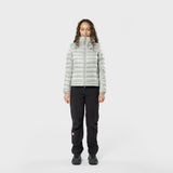 Woman's Keilir Hooded Down Jacket Grey Sky
