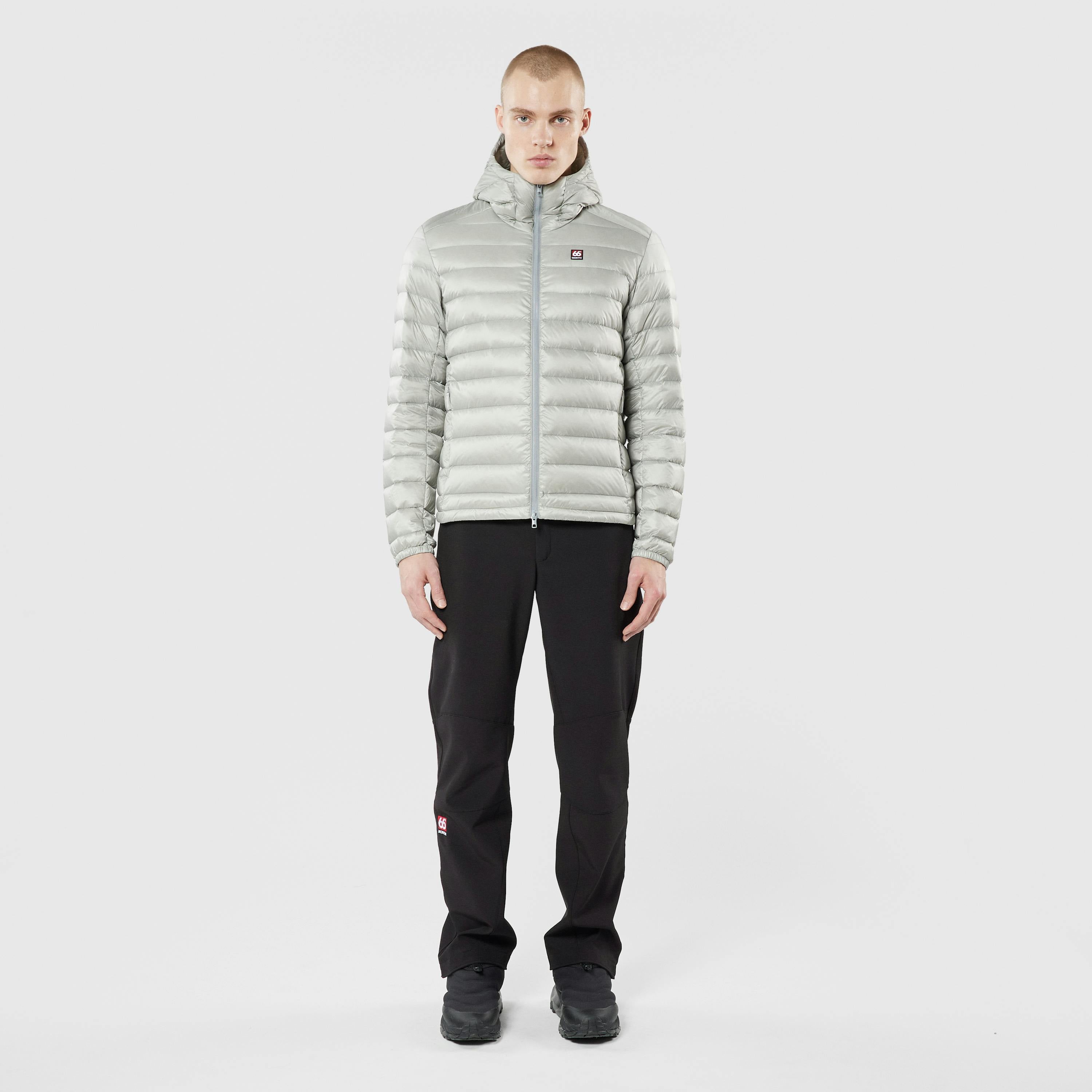 Men's Keilir Hooded Down Jacket Grey Sky
