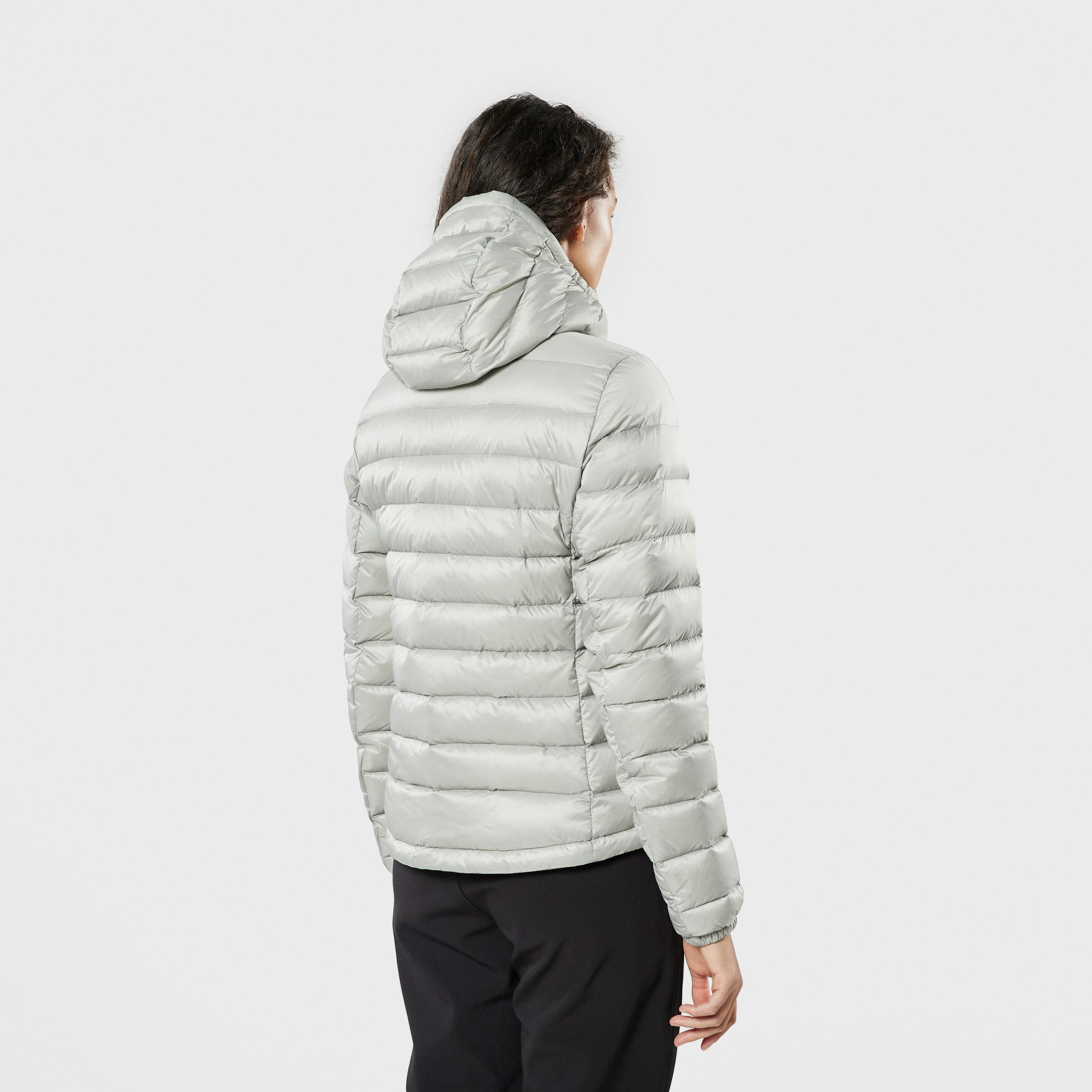 Woman's Keilir Hooded Down Jacket Grey Sky