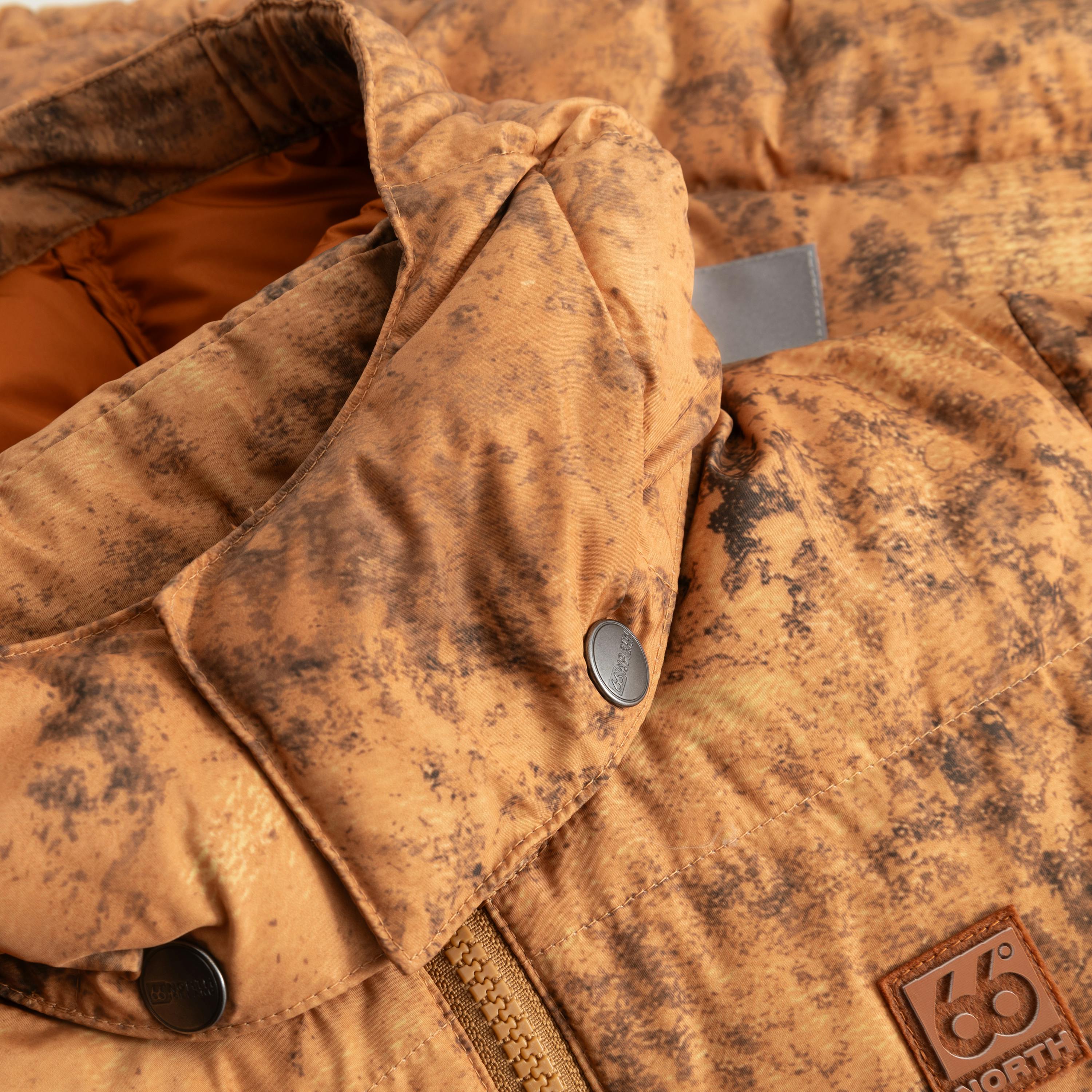 Loki Down Jacket AOP Fisherman Print