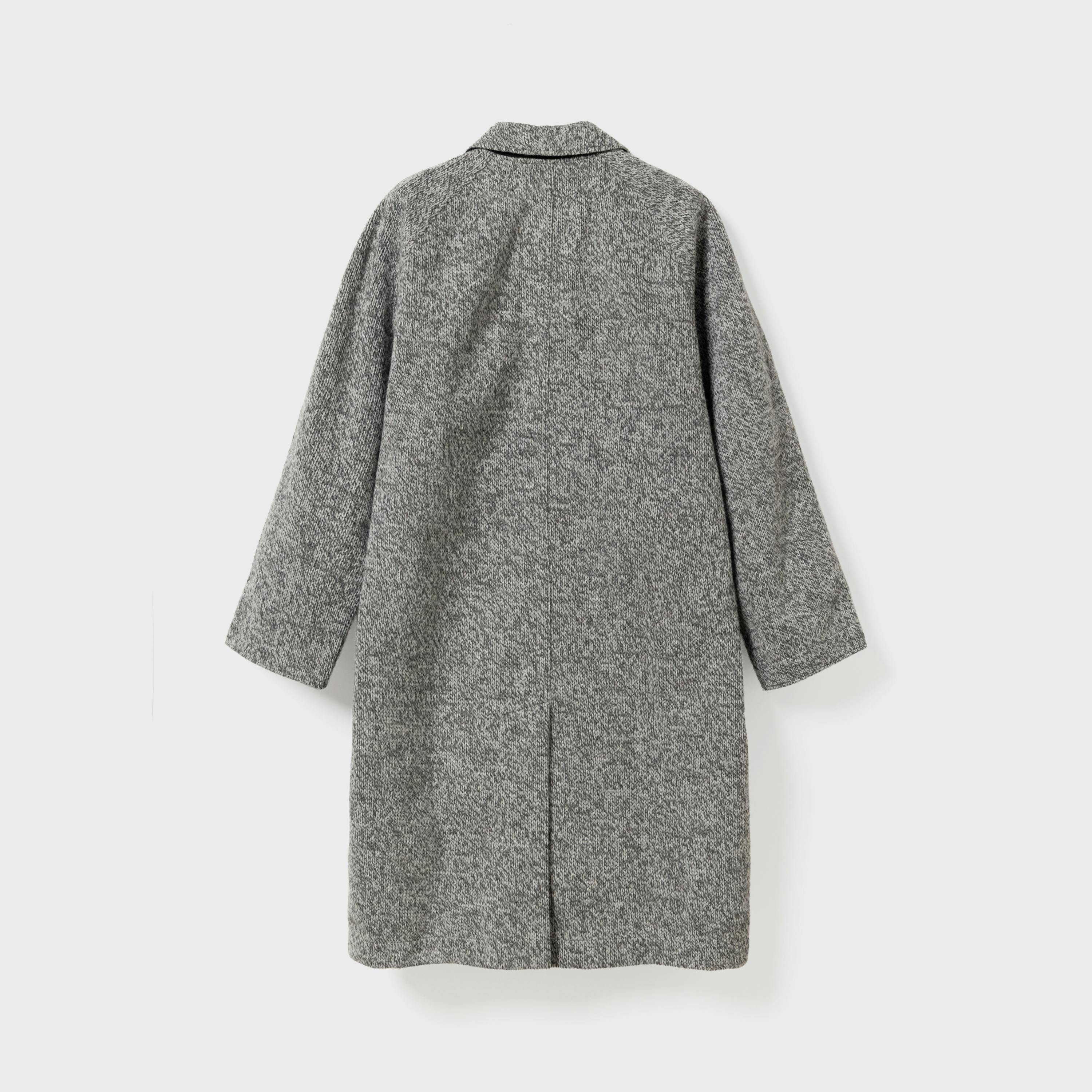 Vindur Fleece Lined Wool Coat Light Grey