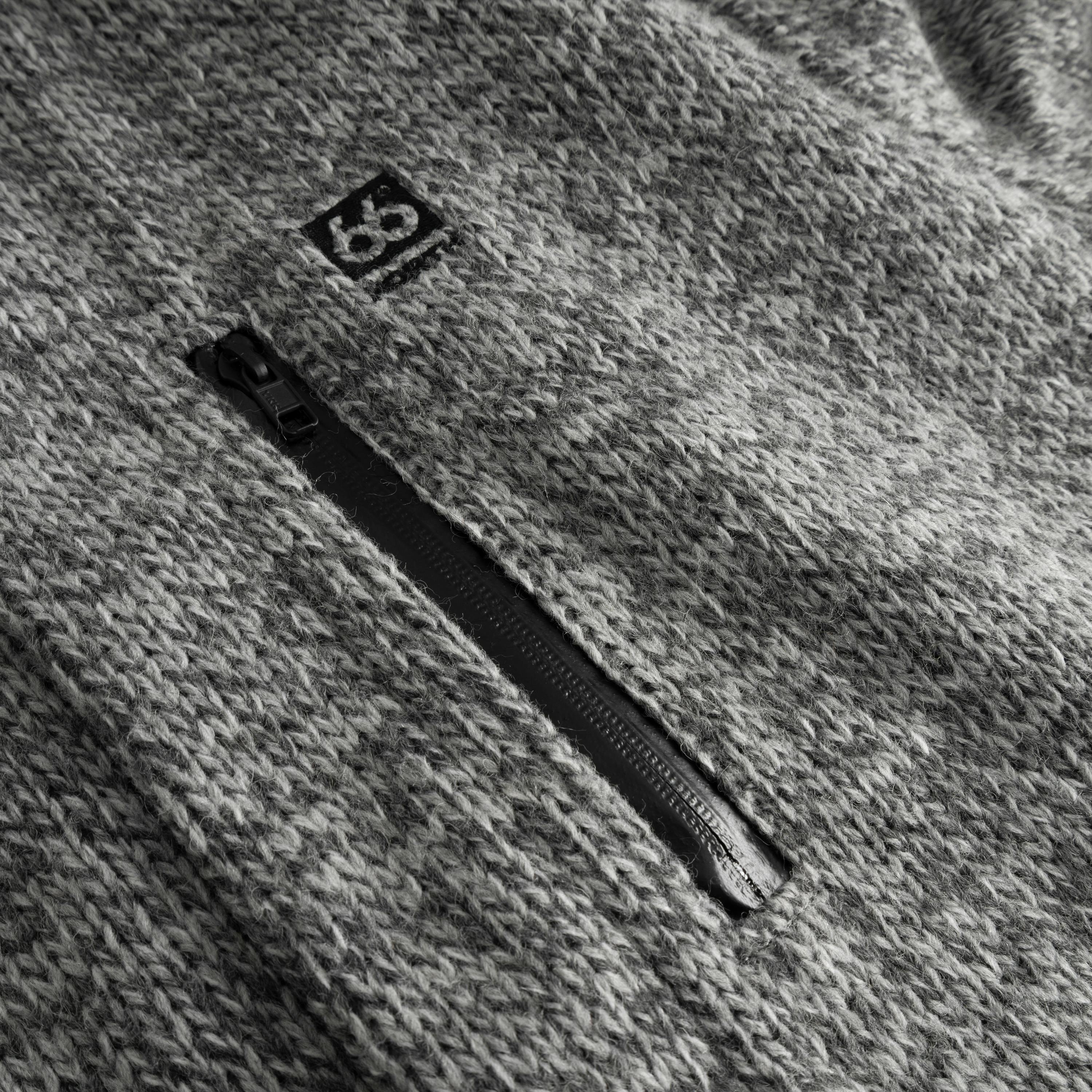 Vindur Fleece Lined Wool Coat Light Grey