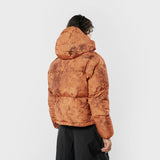 Women's Dyngja Down Cropped Jacket AOP Fisherman Print