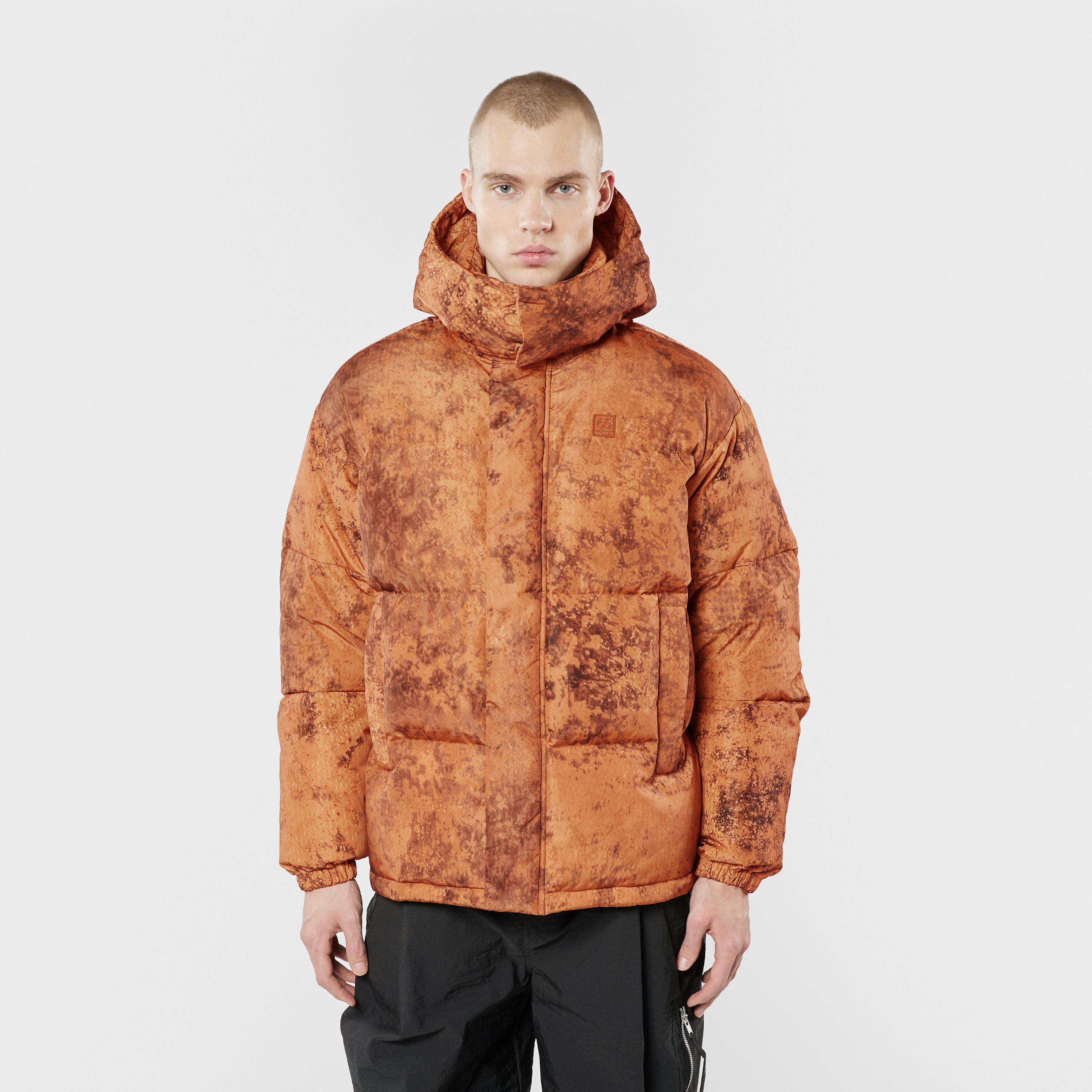 Dyngja Down Jacket Fisherman Print