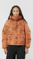 Women's Dyngja Down Cropped Jacket AOP Fisherman Print