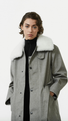 Sölvhóll trench coat Gravel
