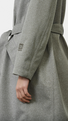 Sölvhóll trench coat Gravel