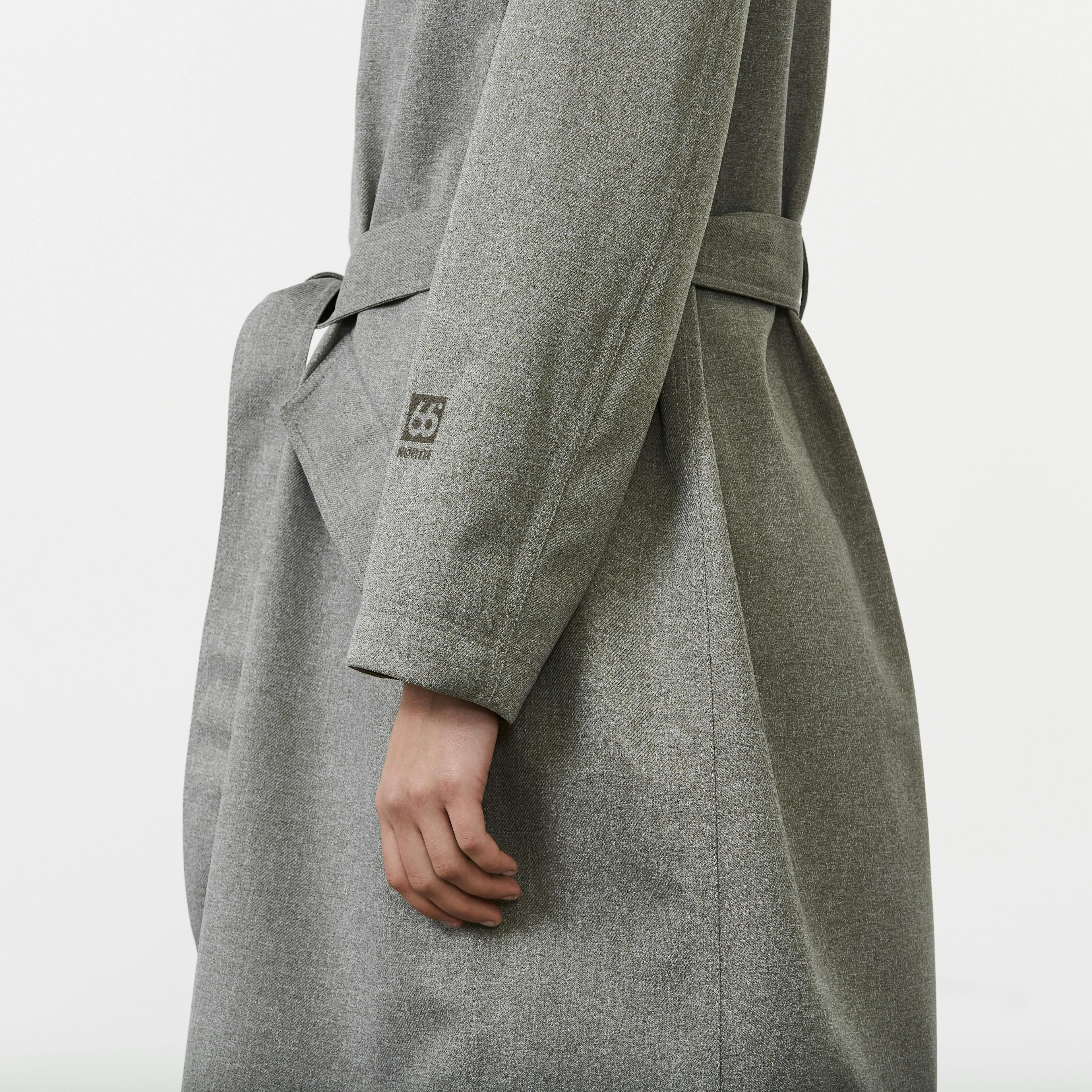 Sölvhóll trench coat Gravel