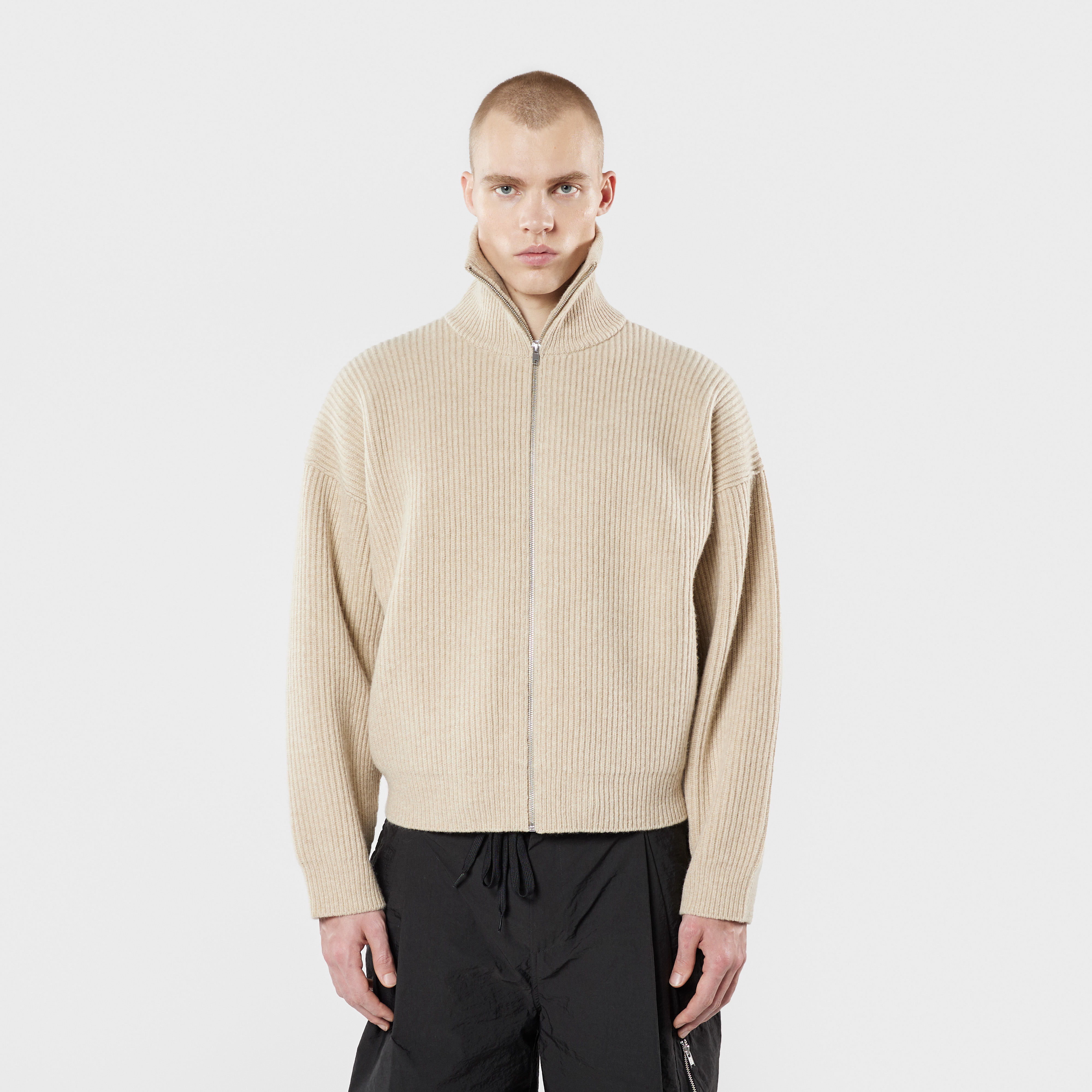 Vonarstræti Zipped Wool Sweater