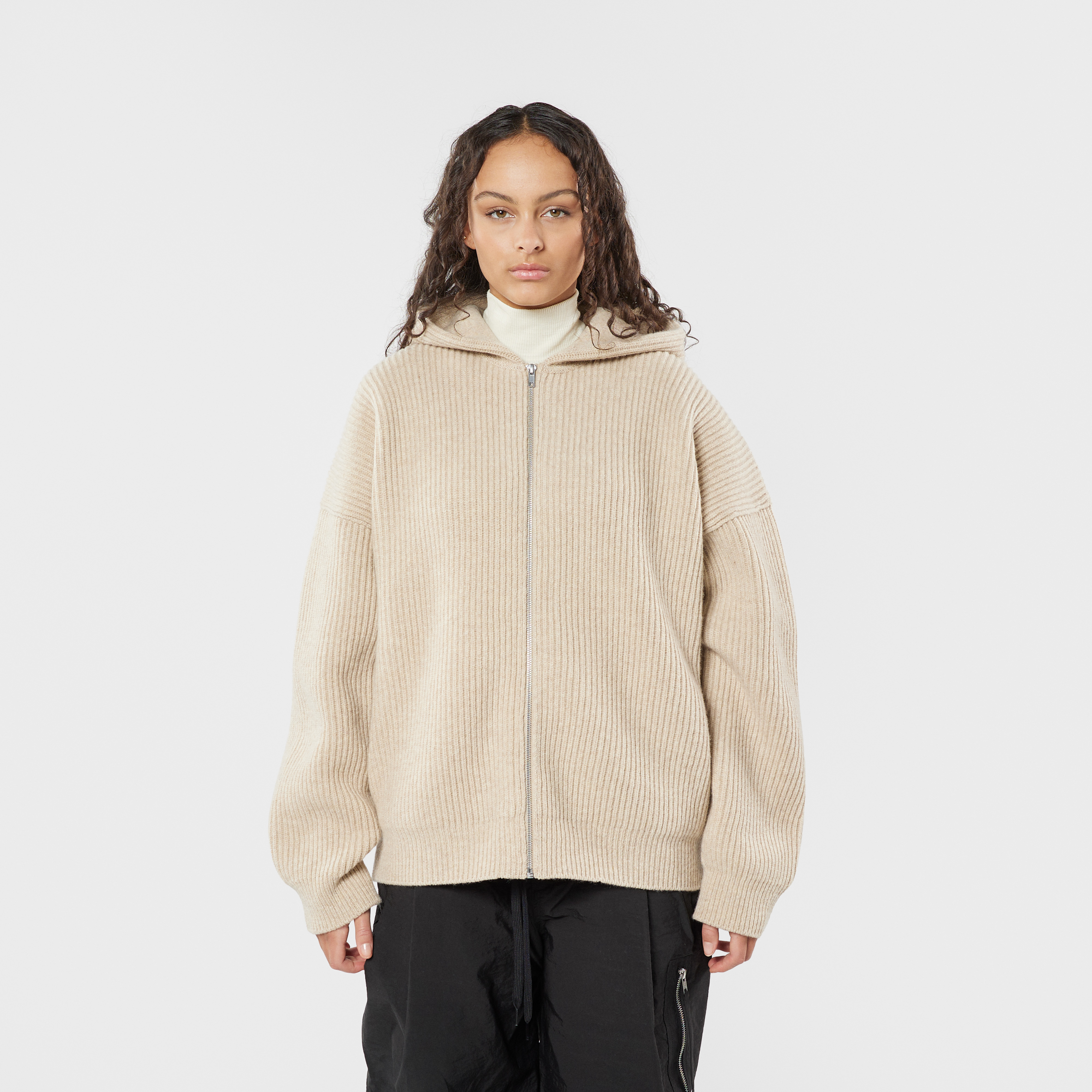 Vonarstræti Zipped Wool Hoodie