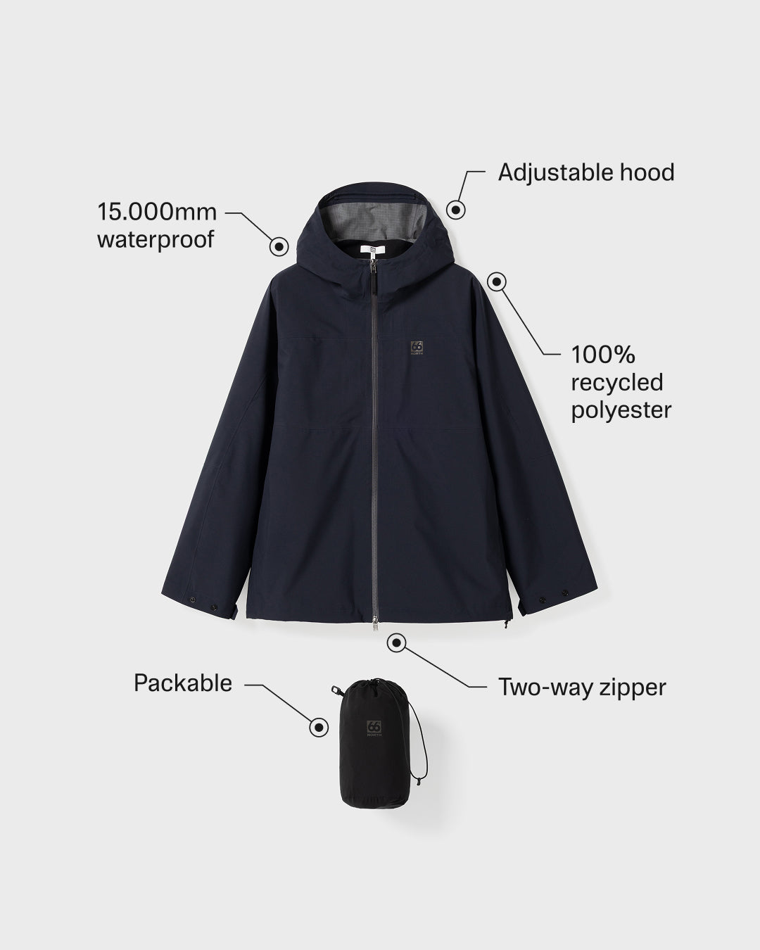 ウェア 66 Aðalvík packable collection – 66°North