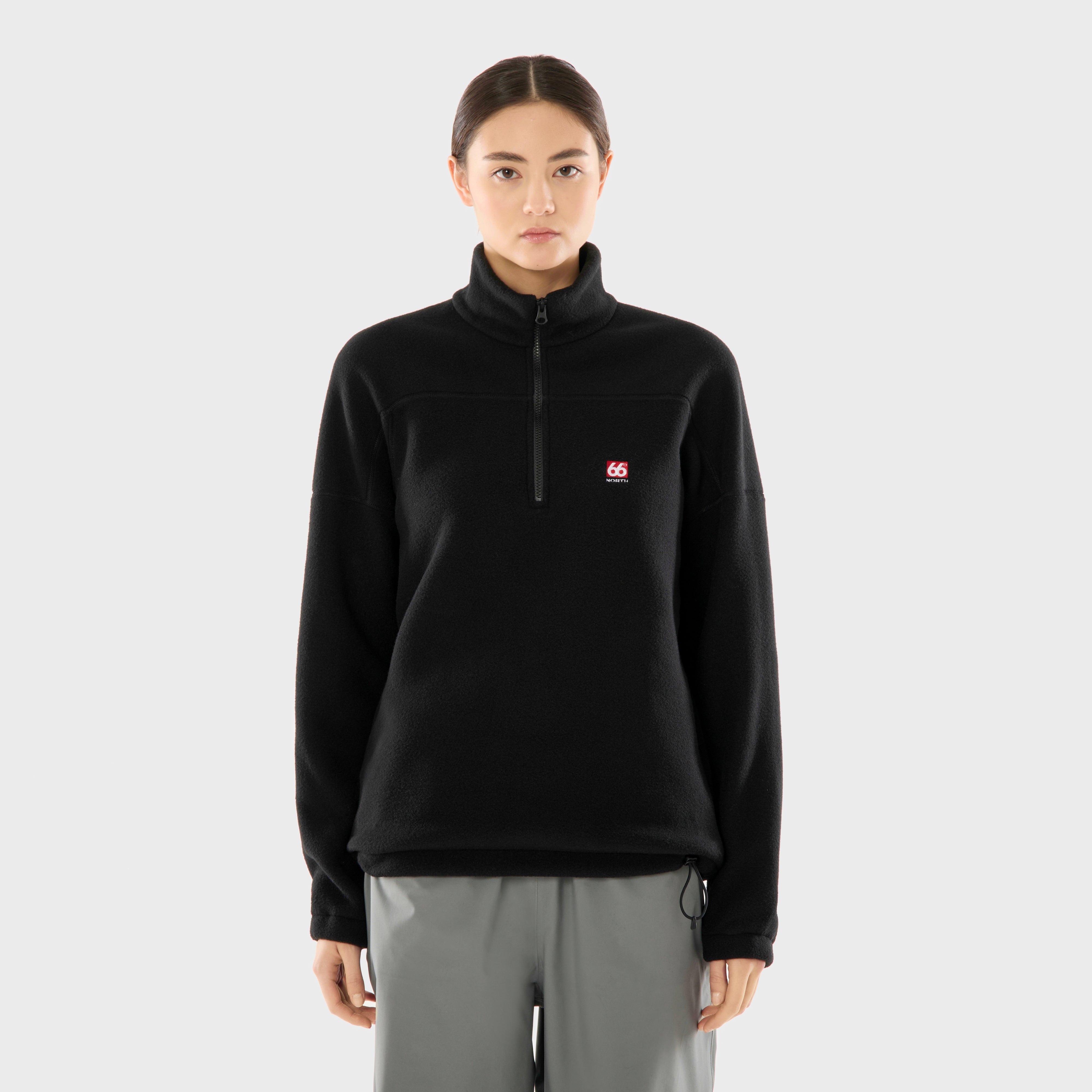 Men - Esja Fleece Zip-Neck - Black – 66°North