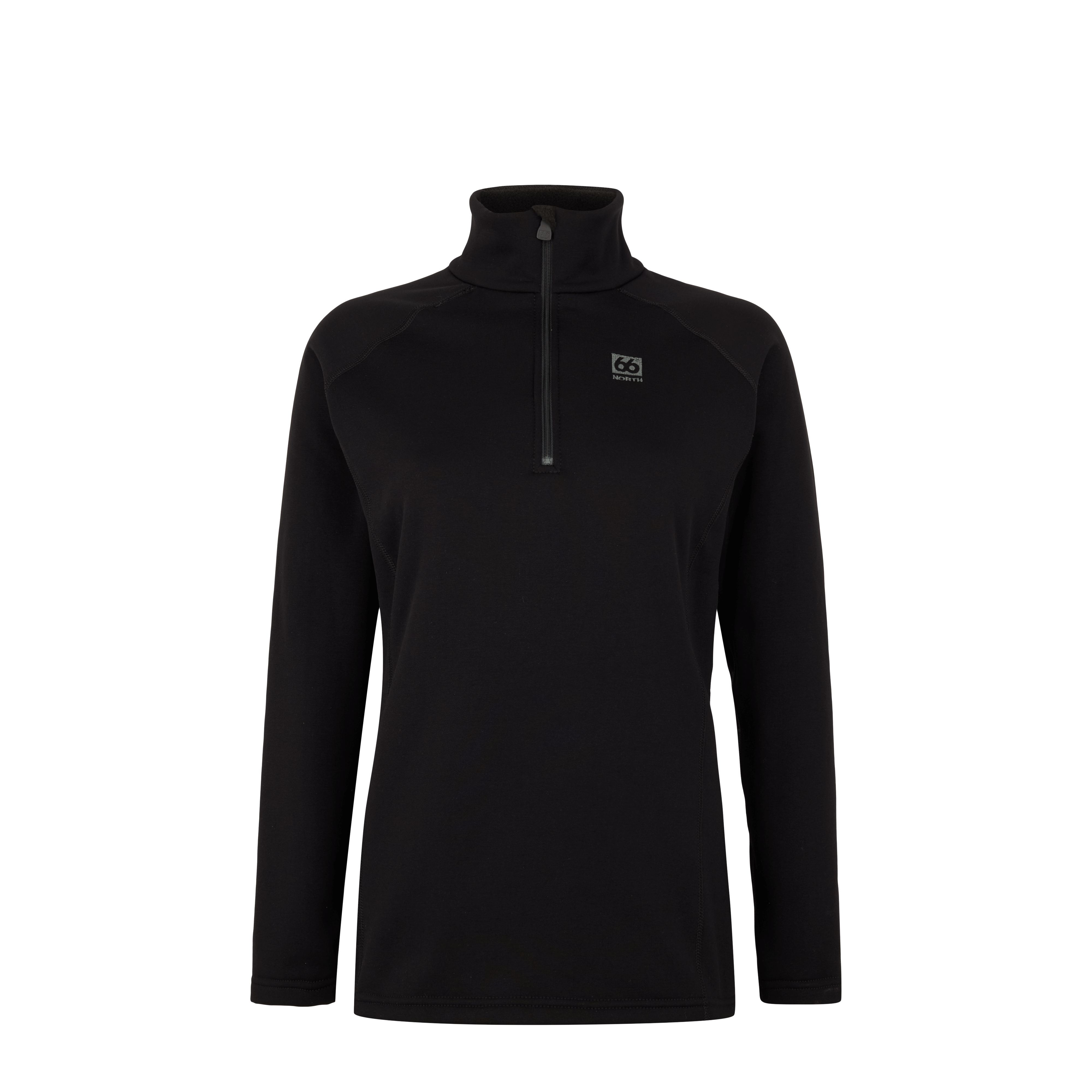 Women - Women's Vík Zip Neck - Black – 66°North Women - Women's Vík Zip Neck - Black – 66°North