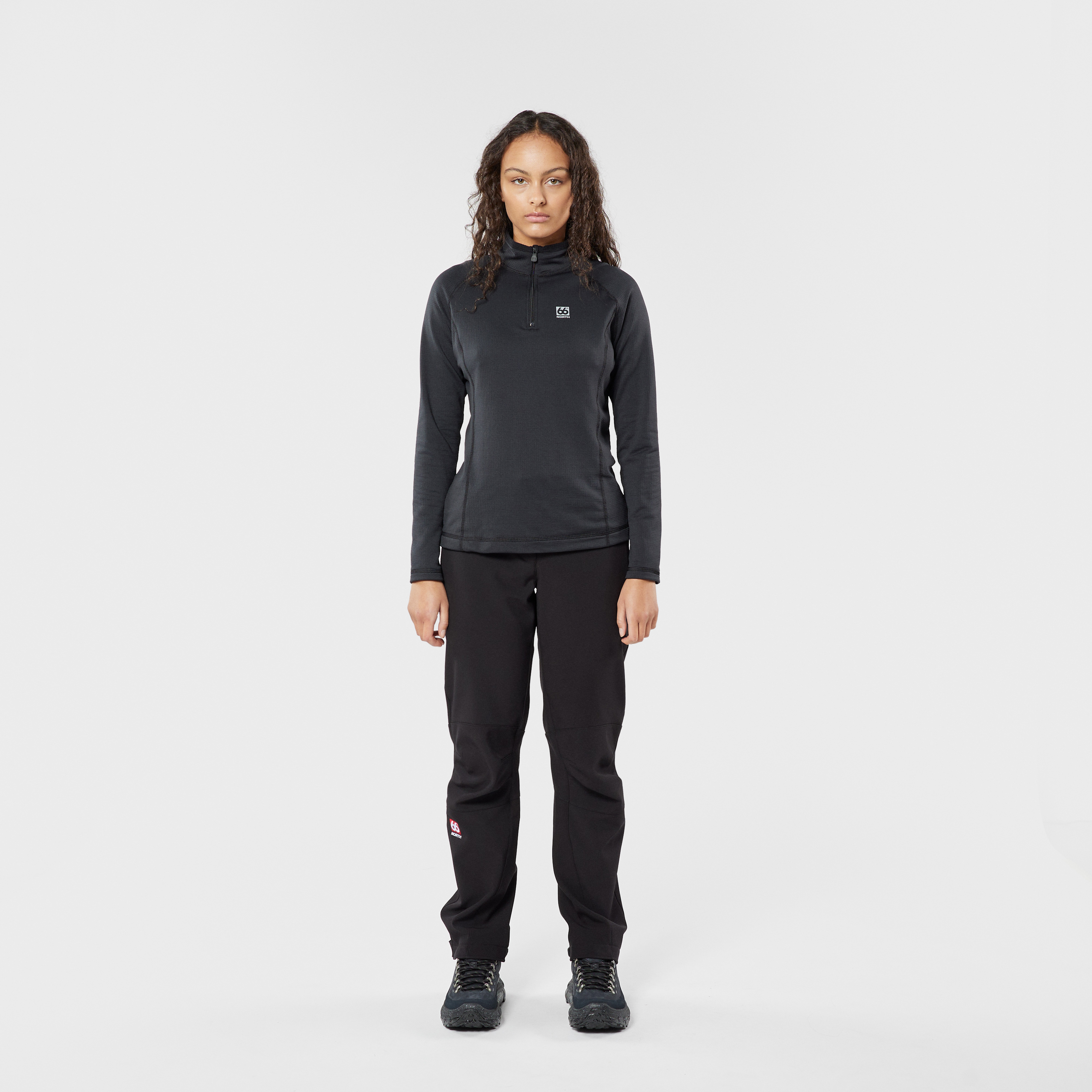 Women - Women's Grettir Zip Neck - Black – 66°North Women - Women's Grettir Zip Neck - Black – 66°North