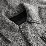Vindur Fleece Lined Wool Coat Light Grey