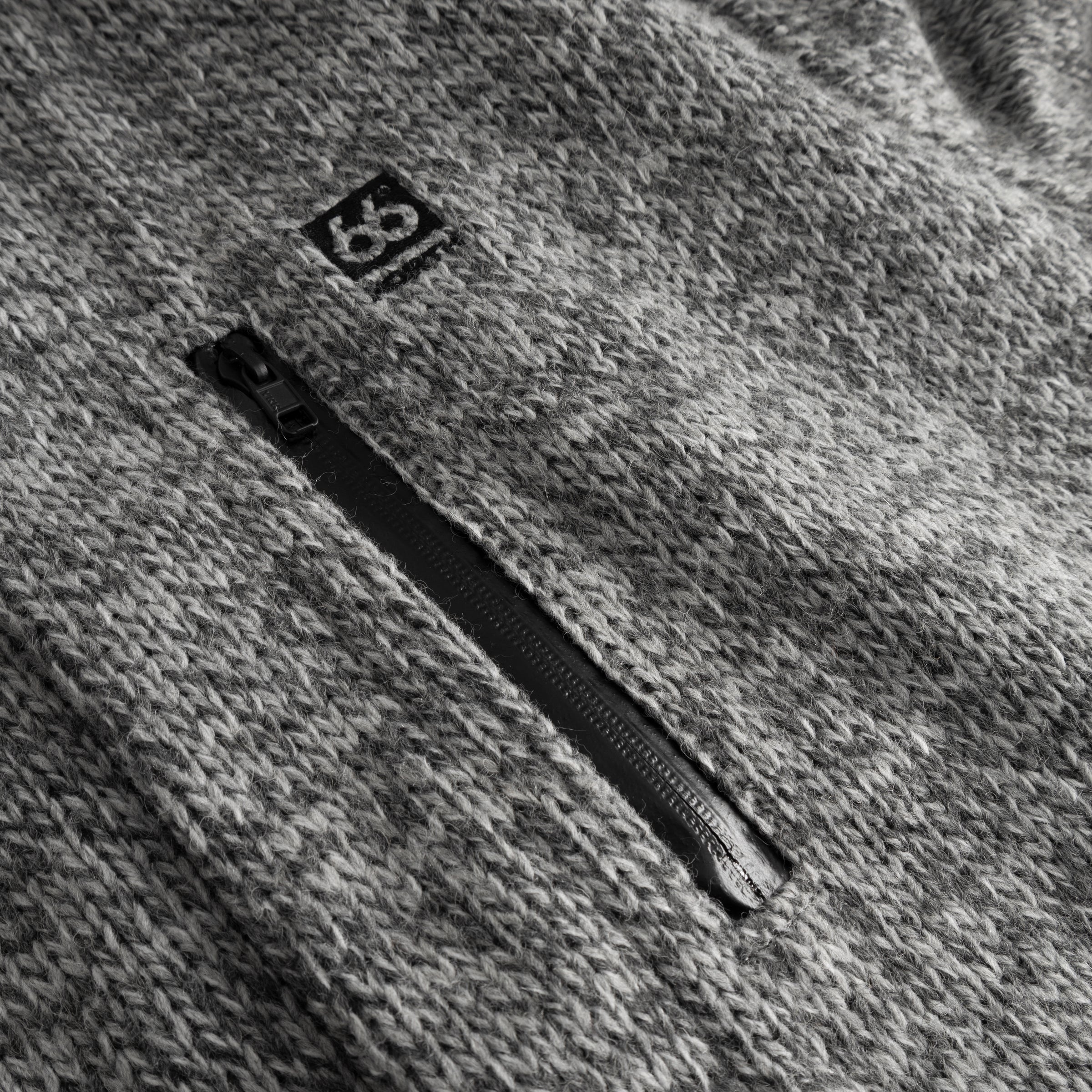 Vindur Fleece Lined Wool Coat Light Grey