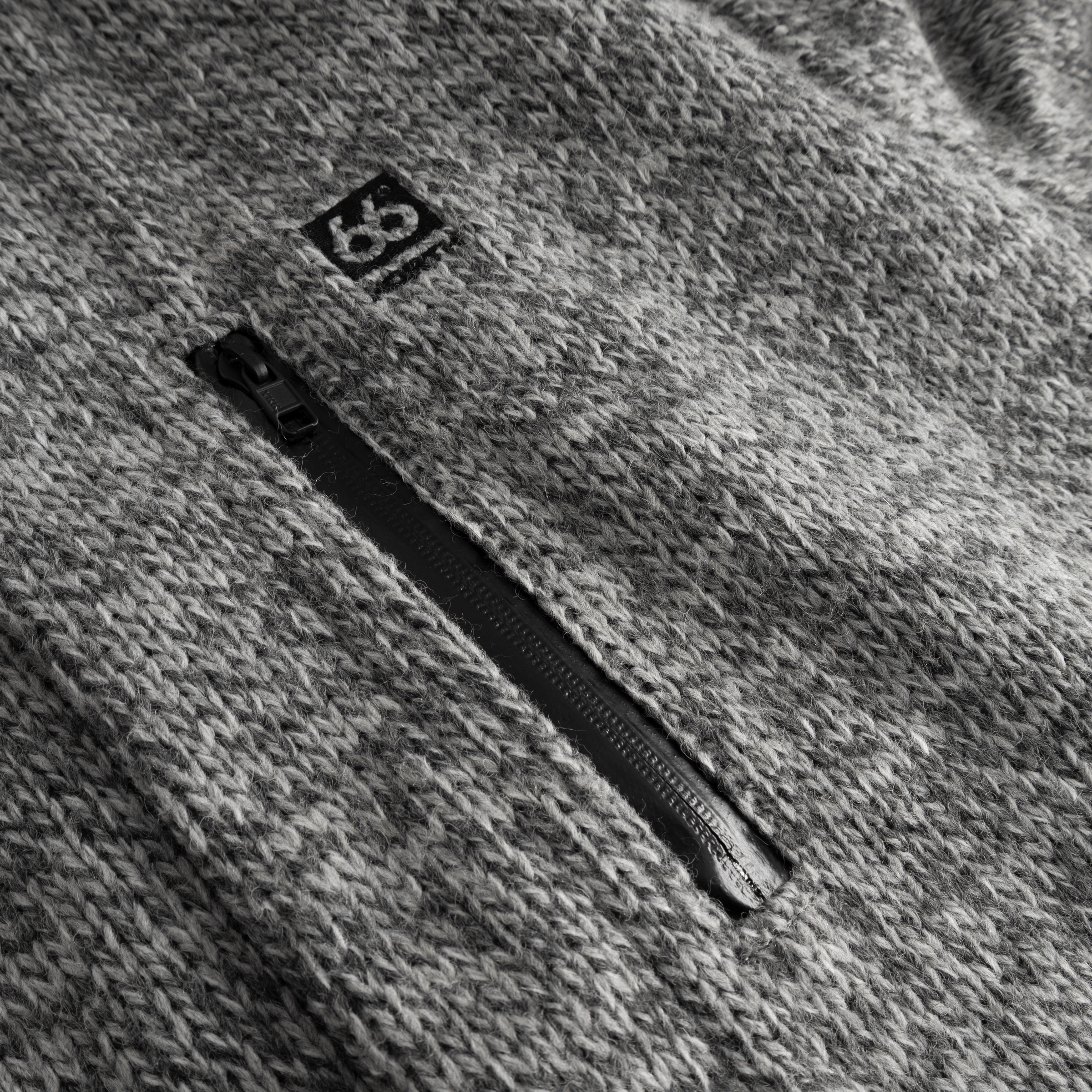 Vindur Fleece Lined Wool Coat Light Grey