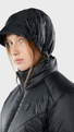 Women's Ljósufjöll High-Rise Jacket Black model-women