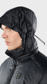 Men's Ljósufjöll High-Rise Jacket Black model-men
