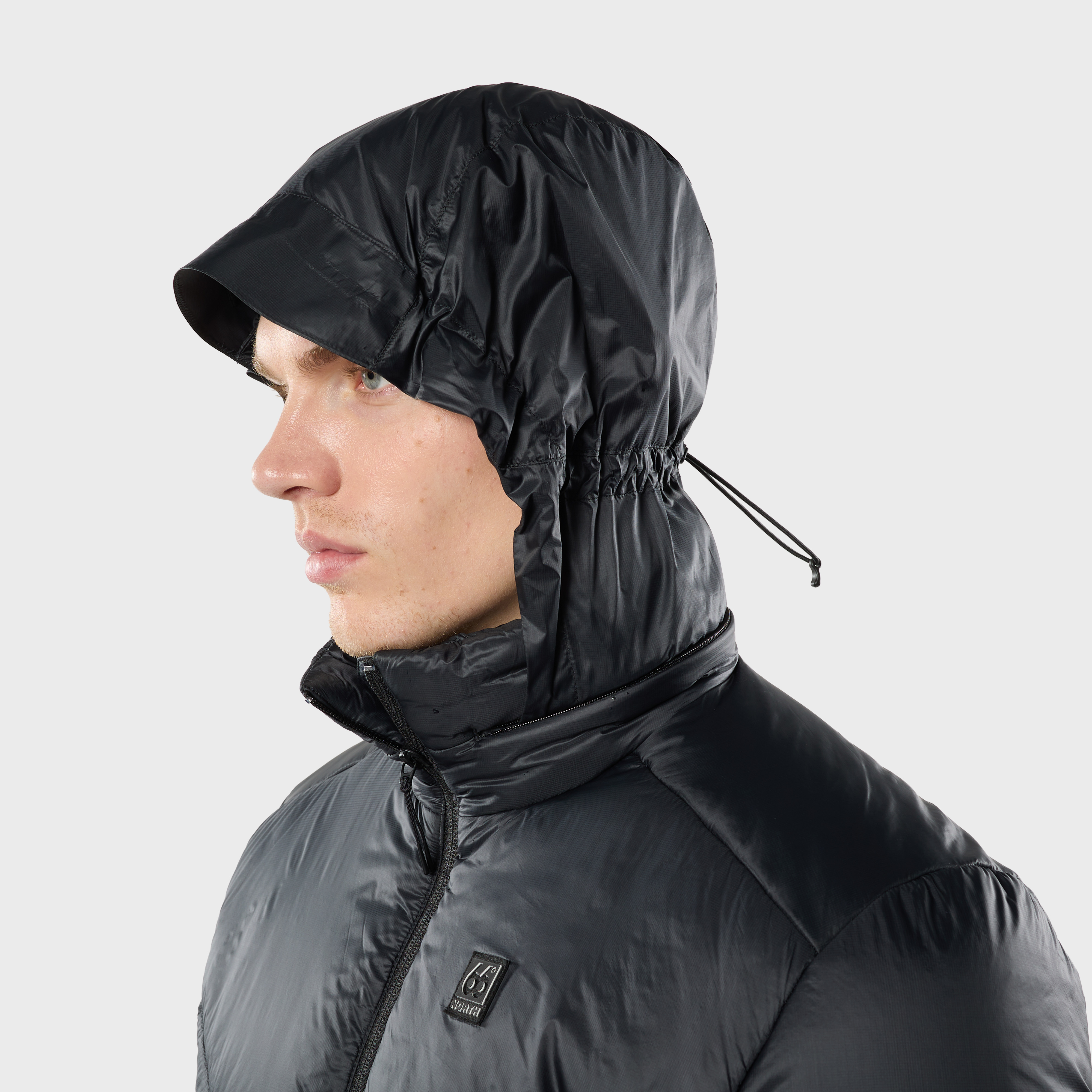 Men's Ljósufjöll High-Rise Jacket Black model-men [191cm / M]
