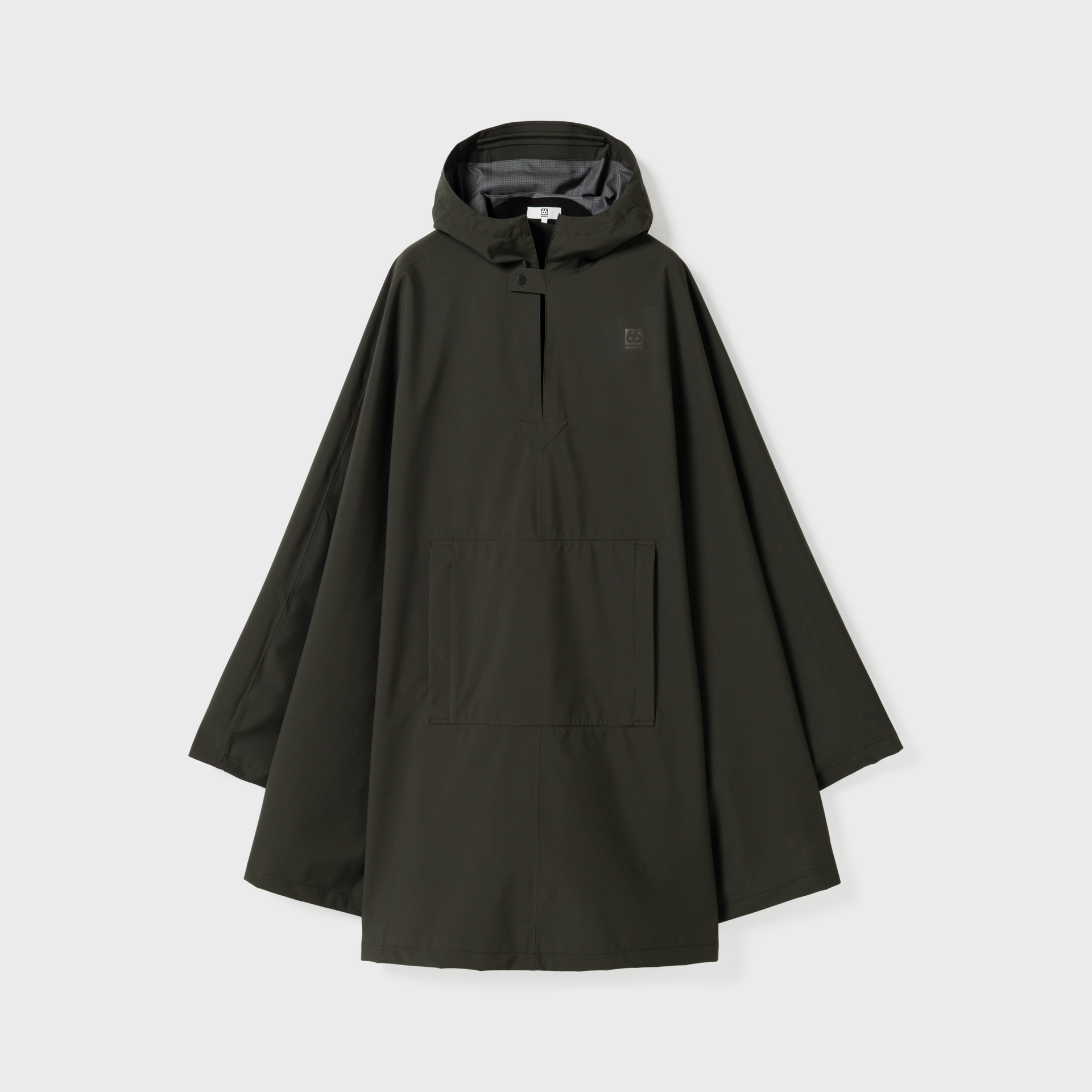 ジャケット・アウター immatereal all weather poncho deres Men - Aðalvík Packable Rain Poncho - Alpine Grimmia – 66°North