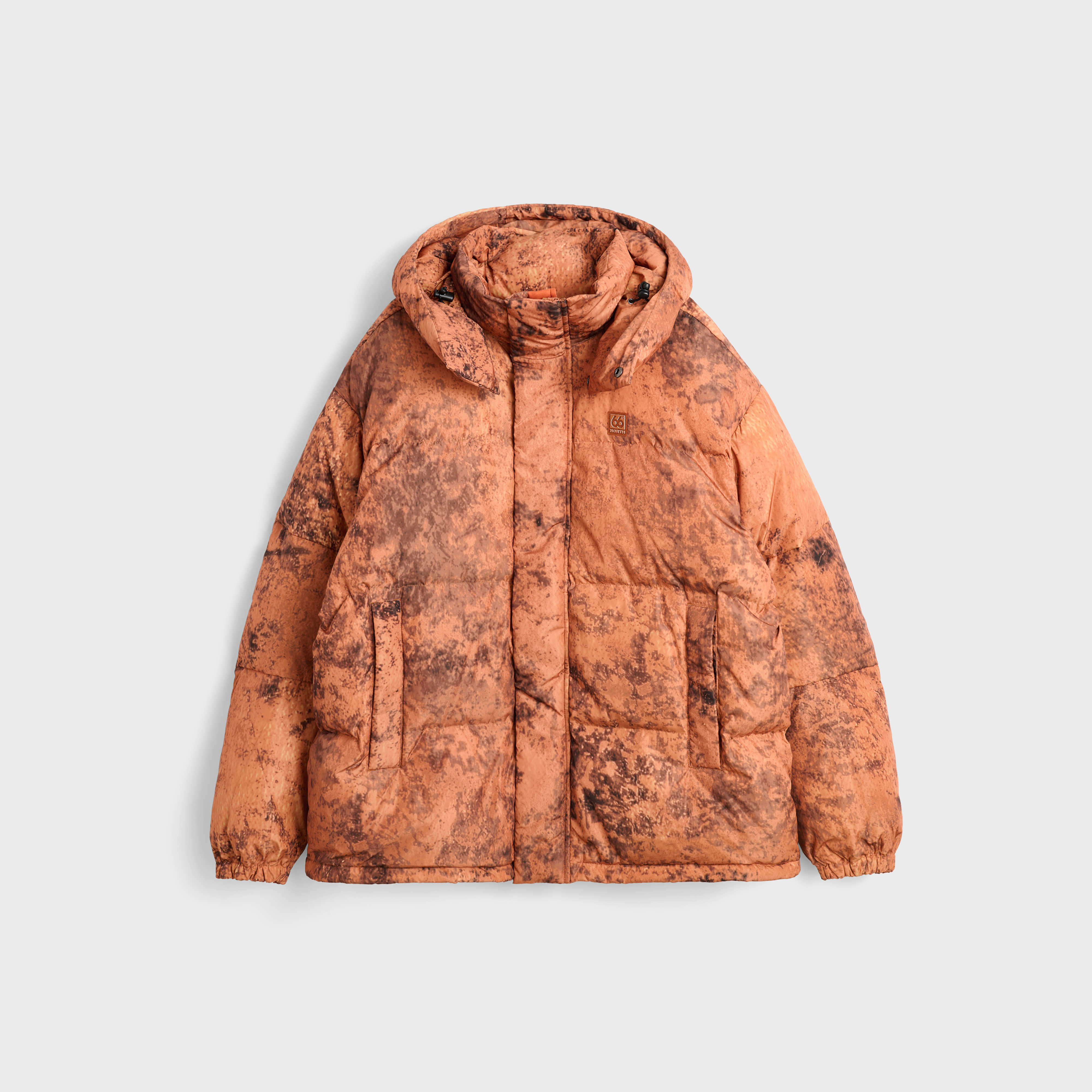 Dyngja Down Jacket Fisherman Print