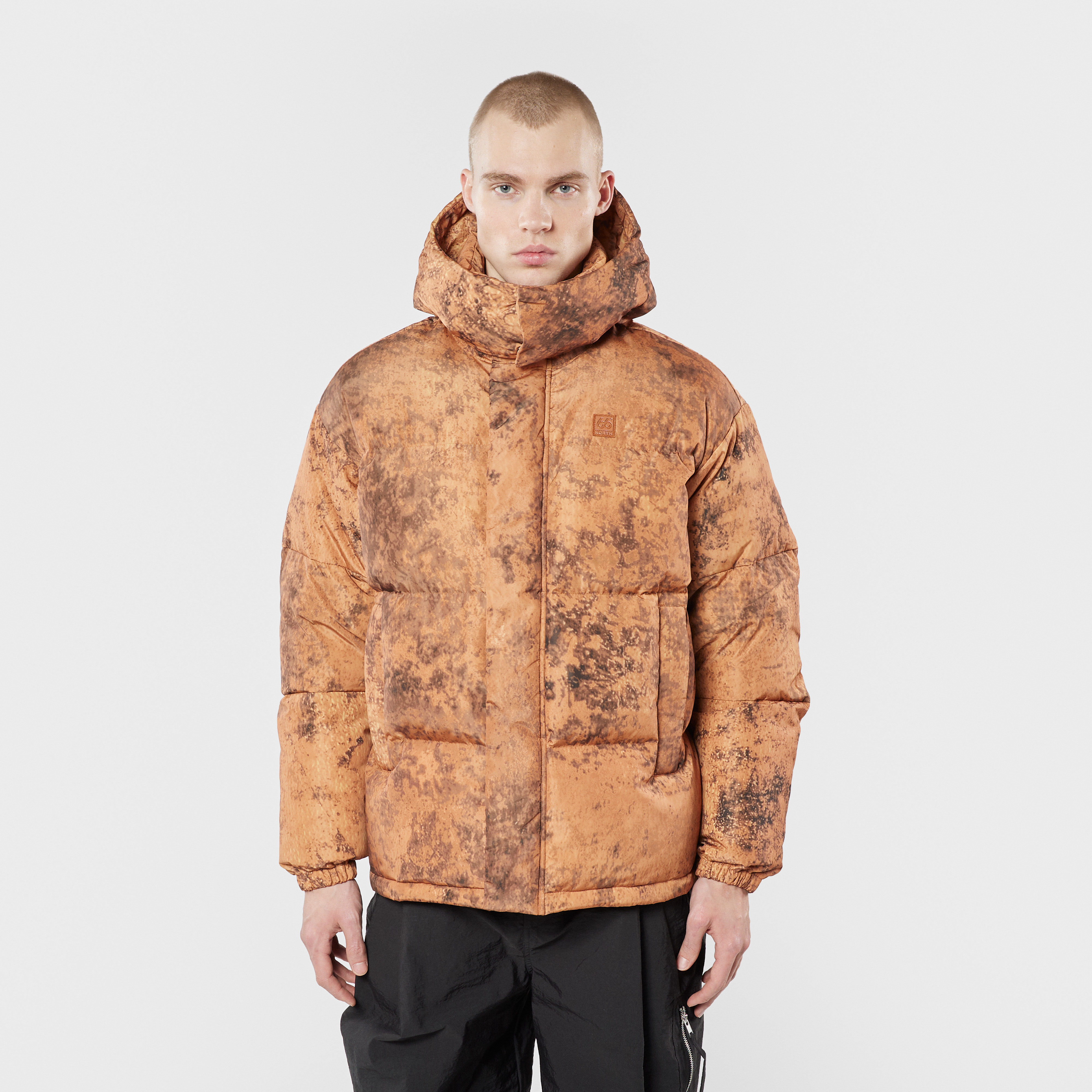 Dyngja Down Jacket Fisherman Print