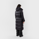 Women's Eldey Down Coat Dark Bay model-women