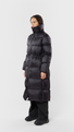 Women's Eldey Down Coat Dark Bay model-women